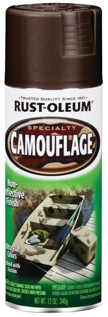 Earth Brown, Rust-Oleum Camouflage 2x Ultra Cover Spray Paint, 12 oz