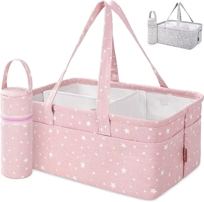 Starhug Baby Diaper Caddy Organizer - Baby Shower Basket | Large Nursery Storage ...