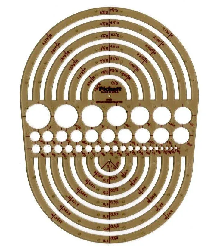 Pickett Circle Radius Master Template