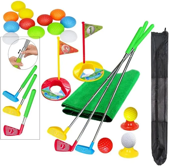 Kids Golf Set  Mini Golf Set for Children  Golf Ball Game Play Set for Toddlers  Sport Toys Outdoor Toys Birthday Gifts for Boys Girls 3 4 5 6 Ages Year Old