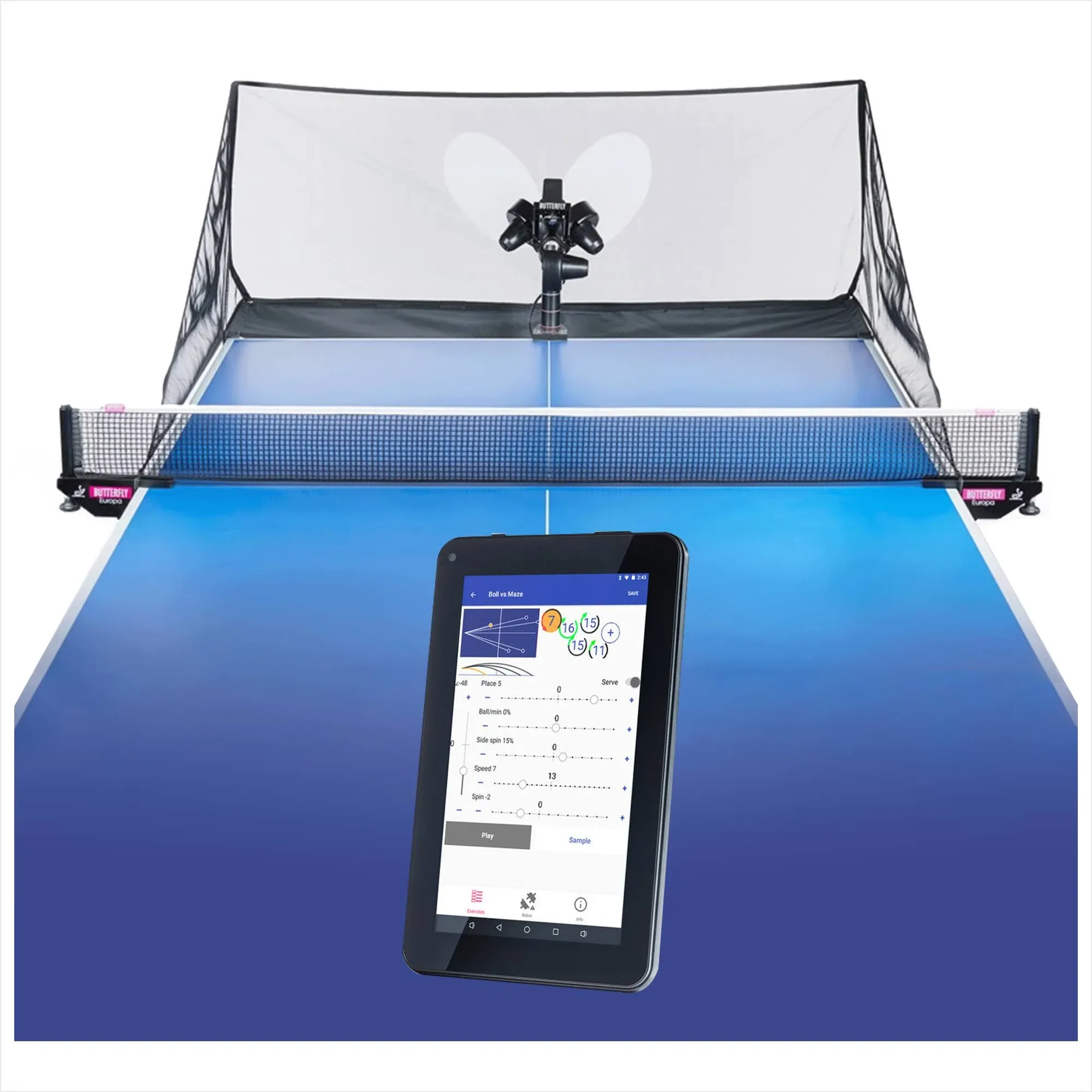 Butterfly Table Tennis Amicus Prime Robot