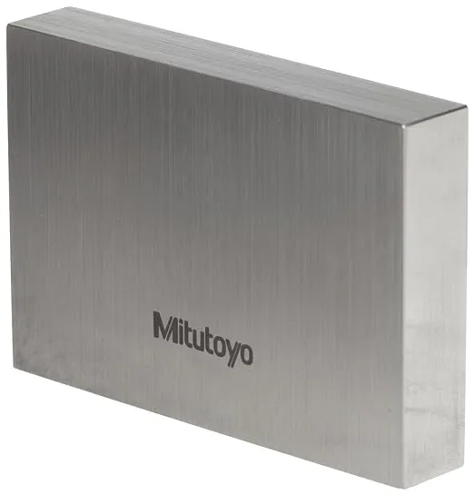 Mitutoyo 611195-541 Rectangular Steel 0.5&#034; Gage Block, Grade AS-1, with Cert