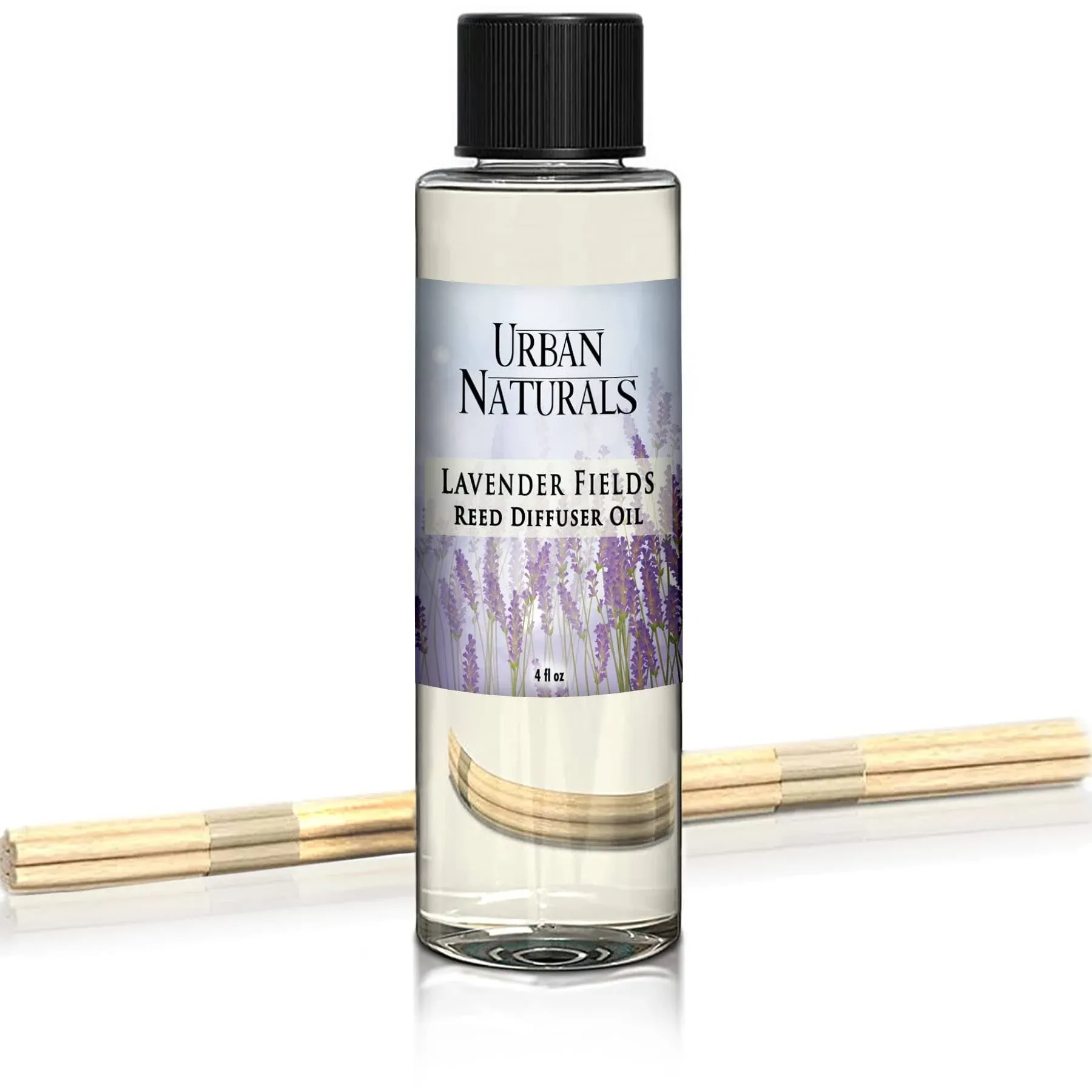 Urban Naturals Lavender Fields Essential Oil Reed Diffuser Refill &amp; Set of