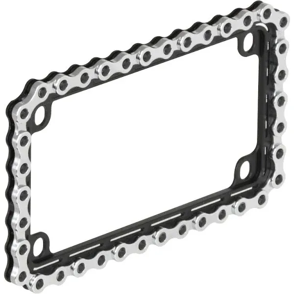 Bell Automotive 22-1-46497-8 Universal Motorcycle Chain License Plate Frame