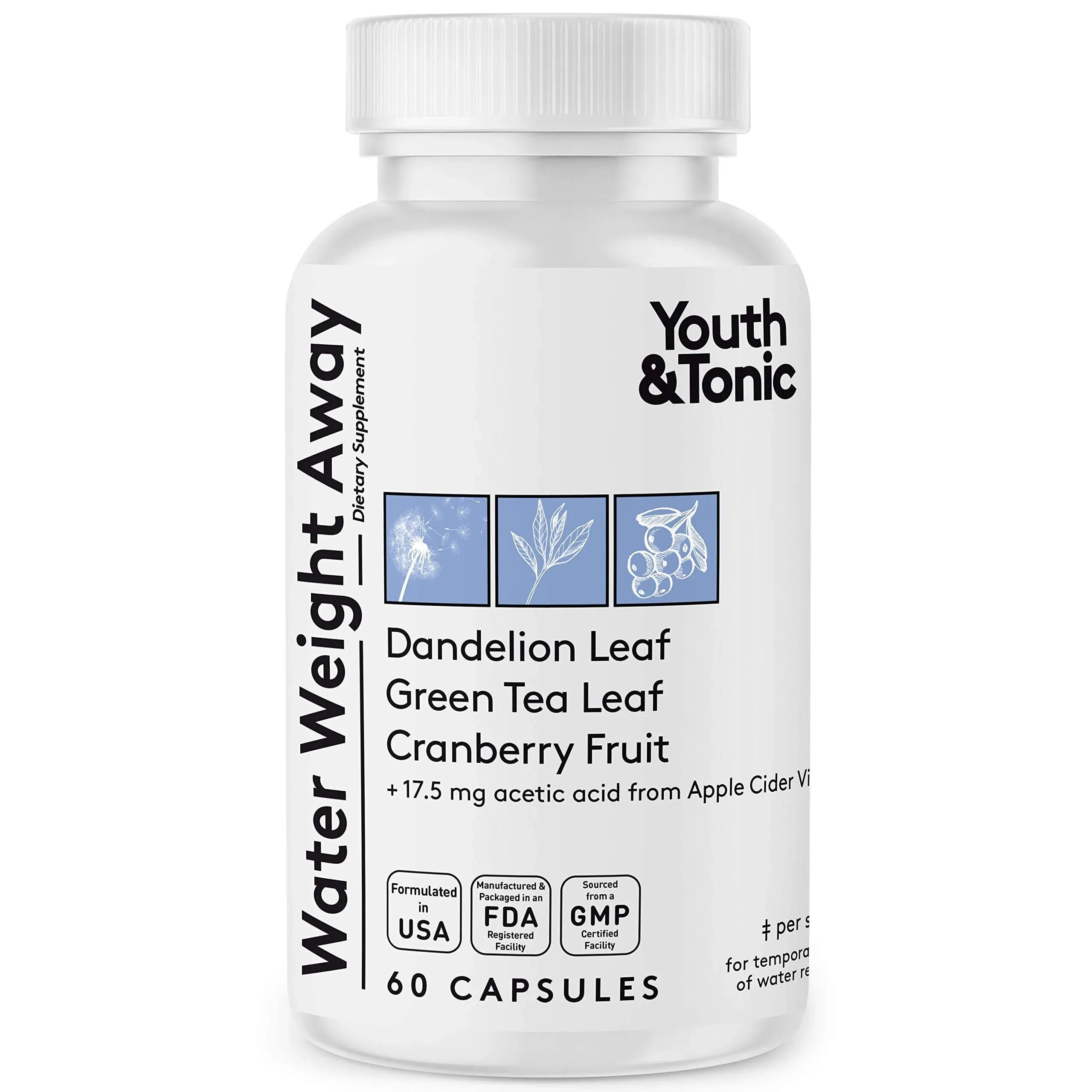 Youth & Tonic Natural Water Weight Away Pills