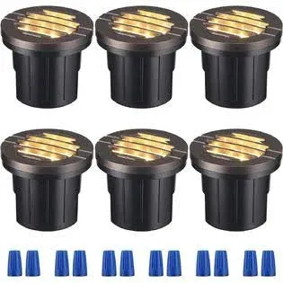 Leonlite 6W Well Lights Landscape LED in Ground Outdoor, Anti-Glare, Low Voltage ...