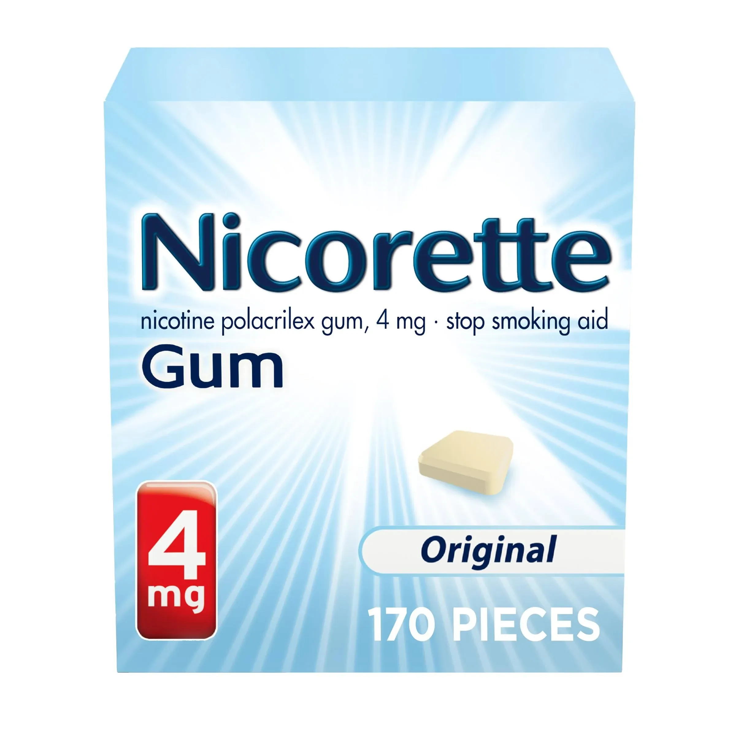 Nicorette Gum Original 4mg 170 Pieces