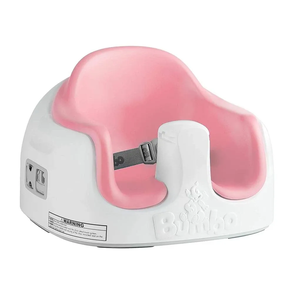 Bumbo Baby Toddler Adjustable 3-in-1 Booster Seat/High Chair &amp; Tray, Cradle Pink