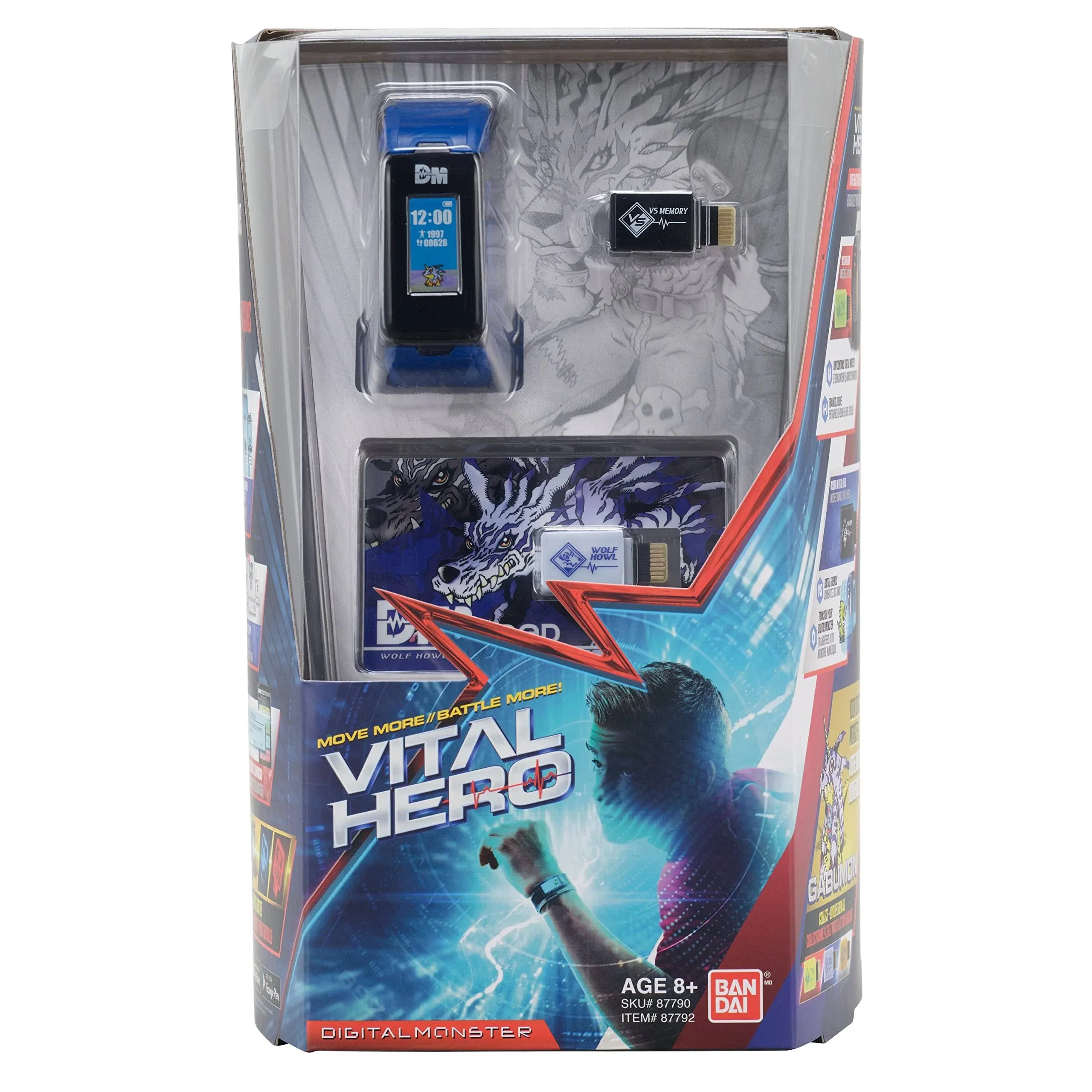 Digimon Blue Vital Hero Interactive Fitness Tracker