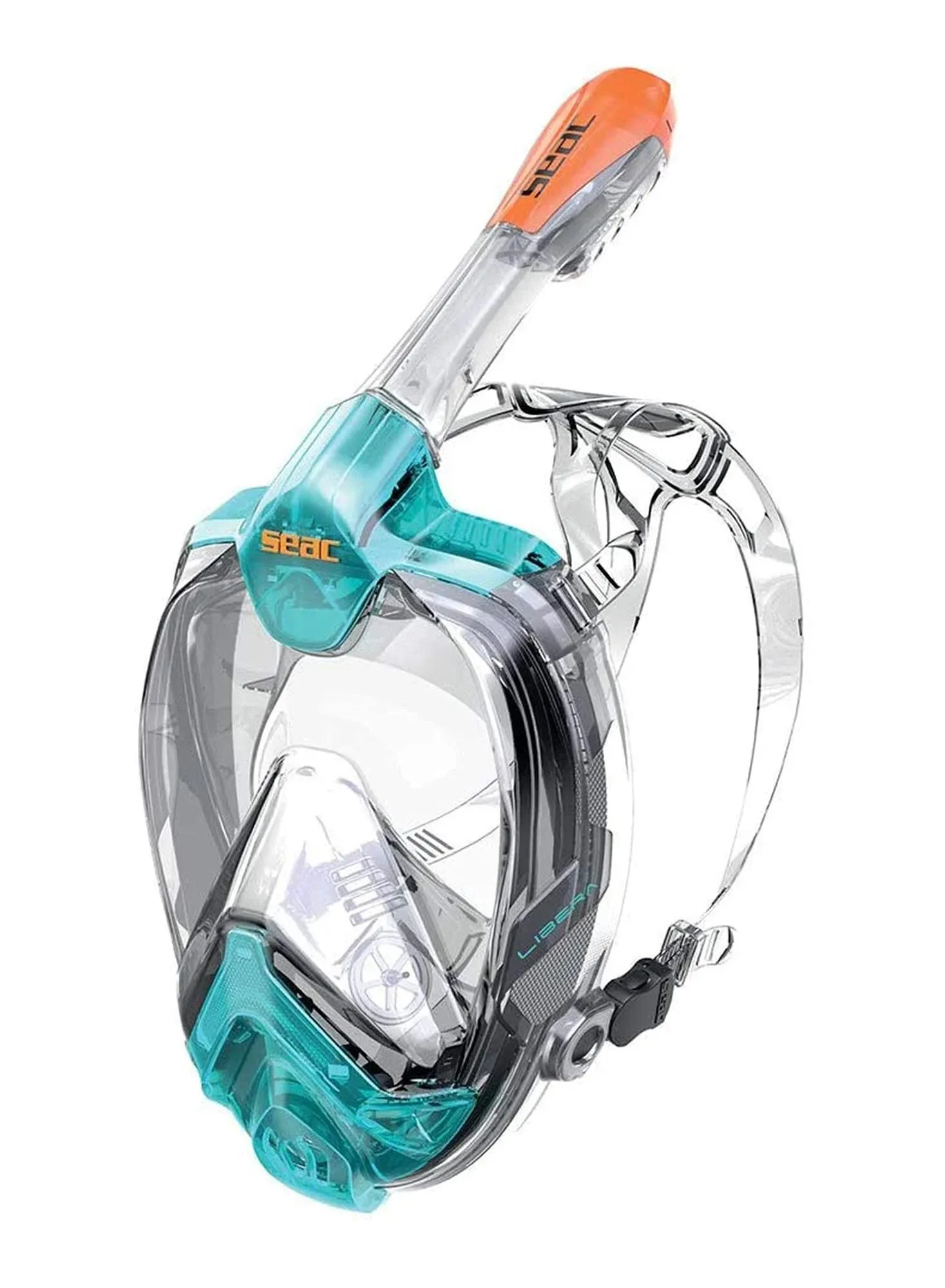 Seac Libera Full Face Mask Aquamarine/Orange / S/M