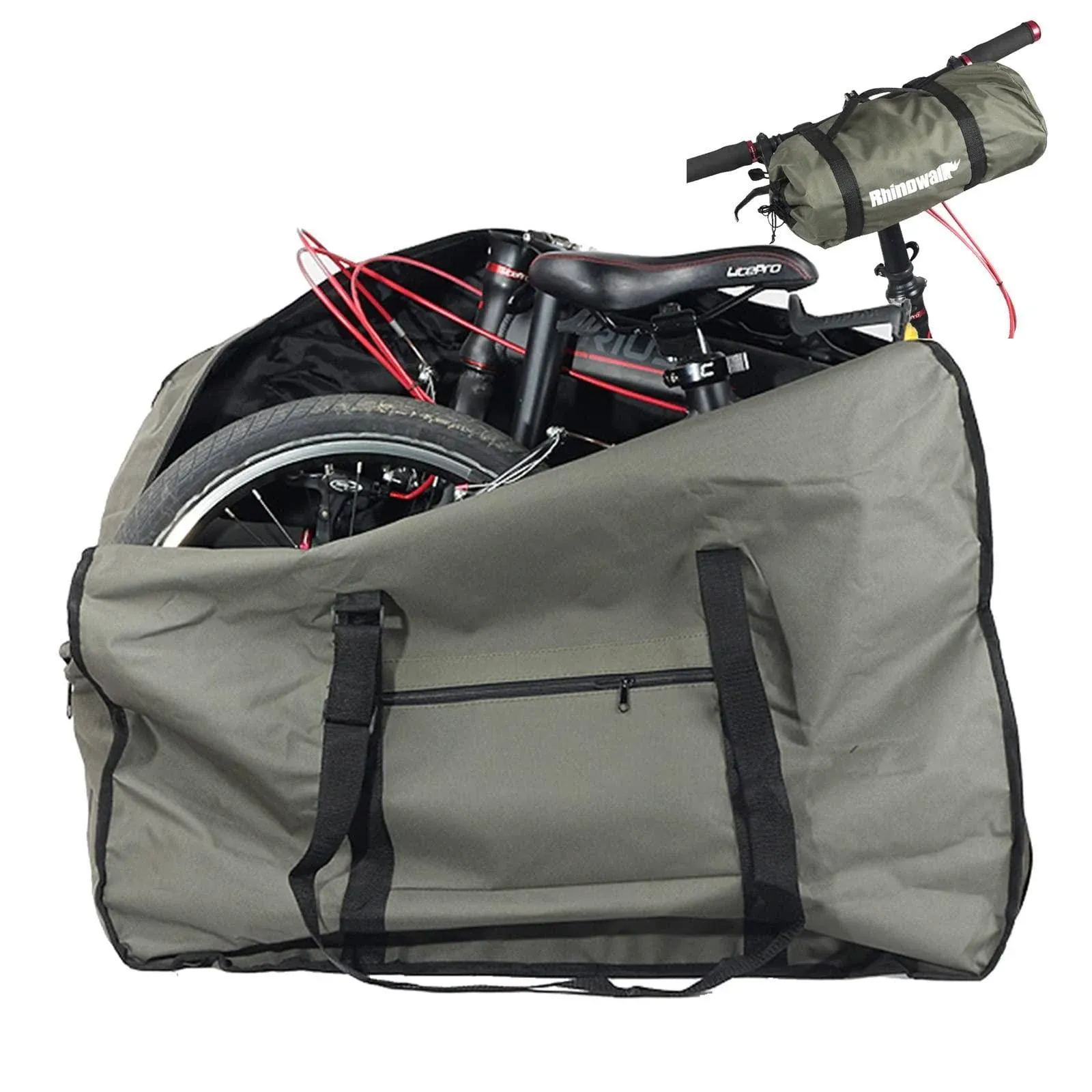  20 Inch Folding Bike Bag - Wear-Resistant Bicycle Travel 20 inch Army Green