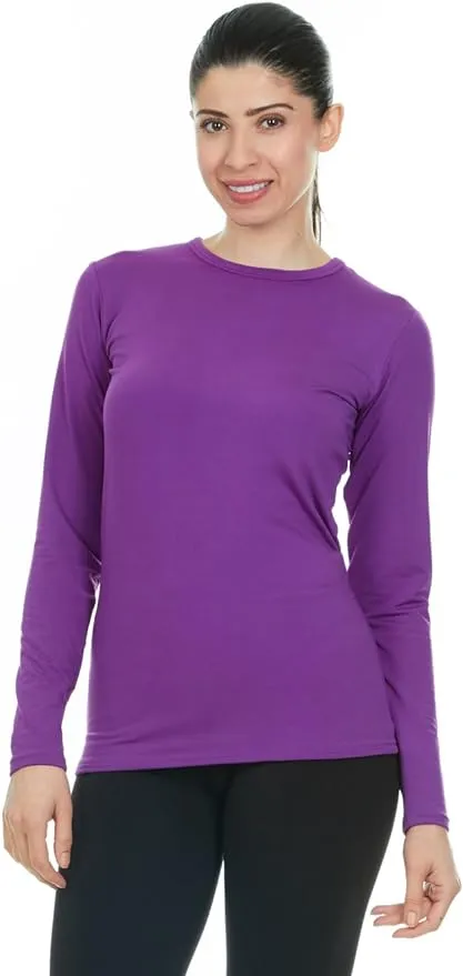 Thermajane Long Sleeve Thermal Shirts for Women Cold Weather, Womens Thermal Underwear Tops, Base Layer Women Thermal