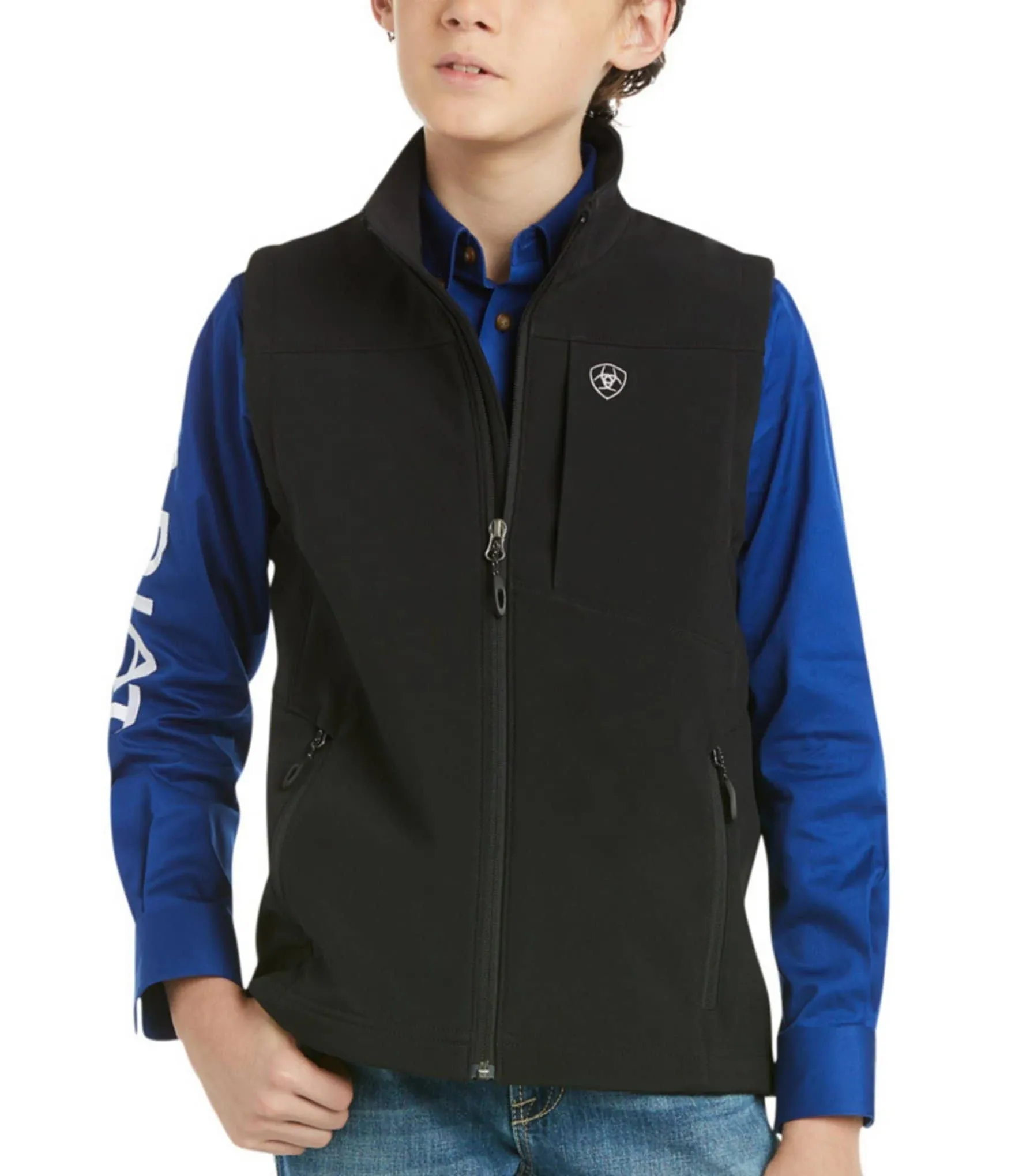 Ariat Boys Vernon 2.0 Softshell Vest, Black