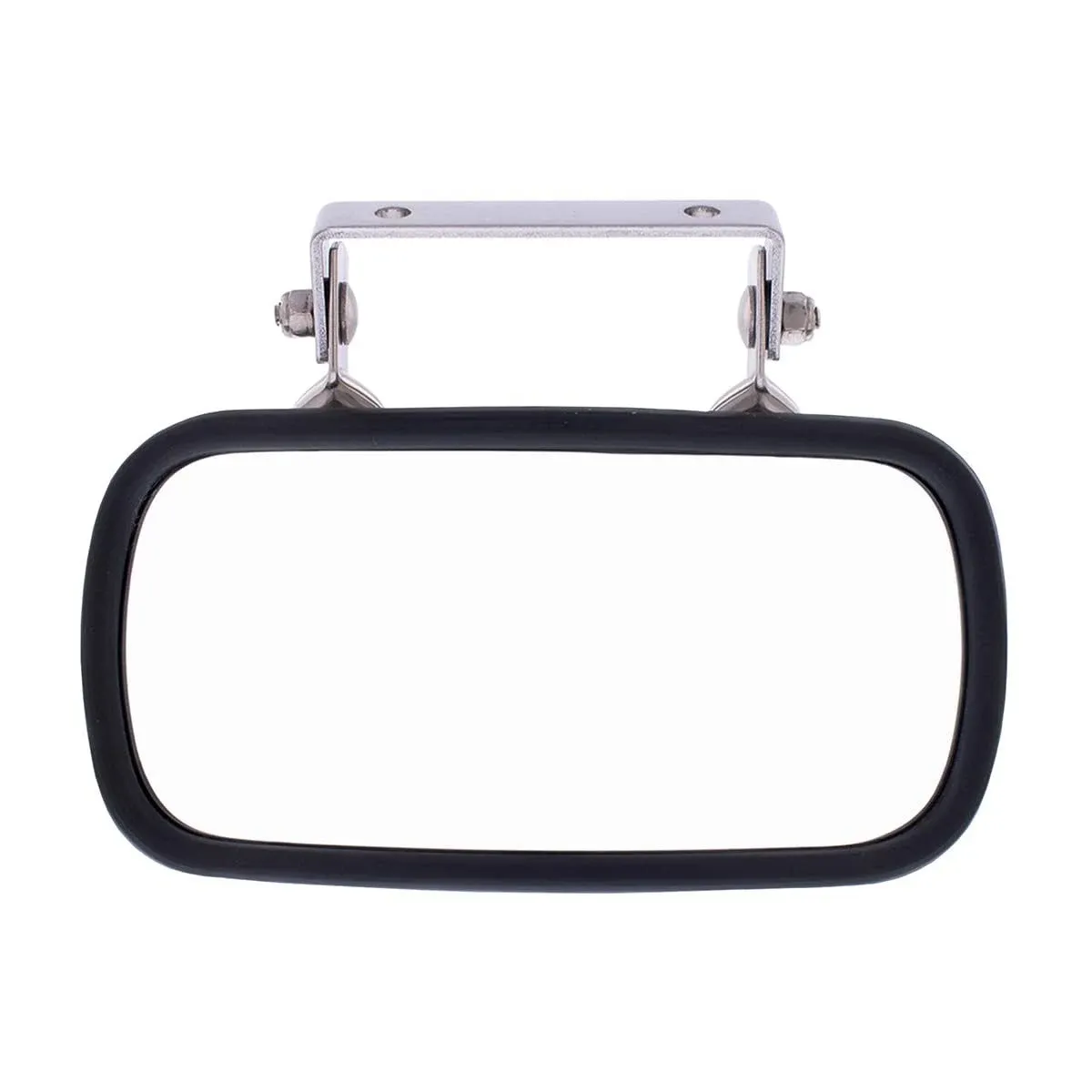 Stainless Steel Rectangular Convex Truck Mirror With U-Bracket - 4&#034; X 8 1/4&#034;