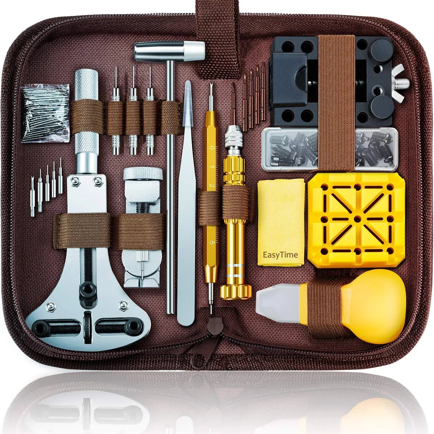 Watch Repair Kit, EasyTime 149 Pcs Watch Adjustment Tool Kit, Watch Band Tool Kit ...