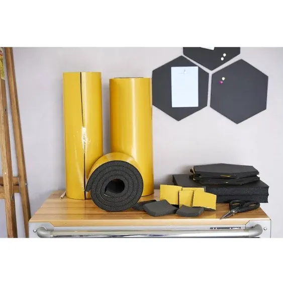 by Big UGGLY High-Density Foam Panels, Closed-Cell Insulation Foam Pads, Black, 12" X 12" X 1" (2 Pack)