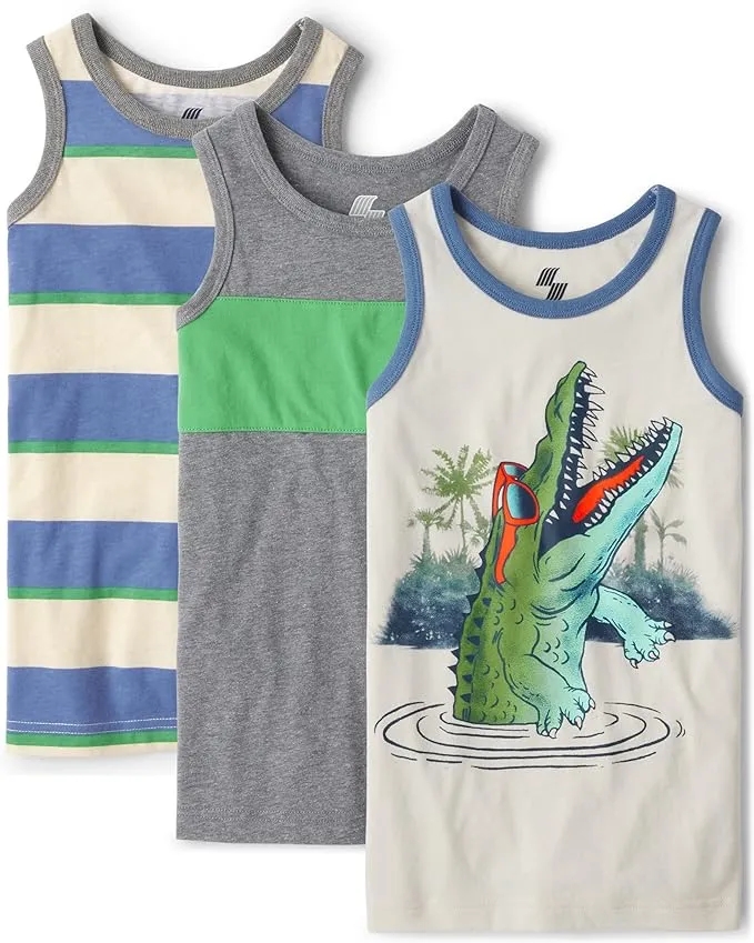 The Children's Place Boys' Sleeveless Tank Top Shirts