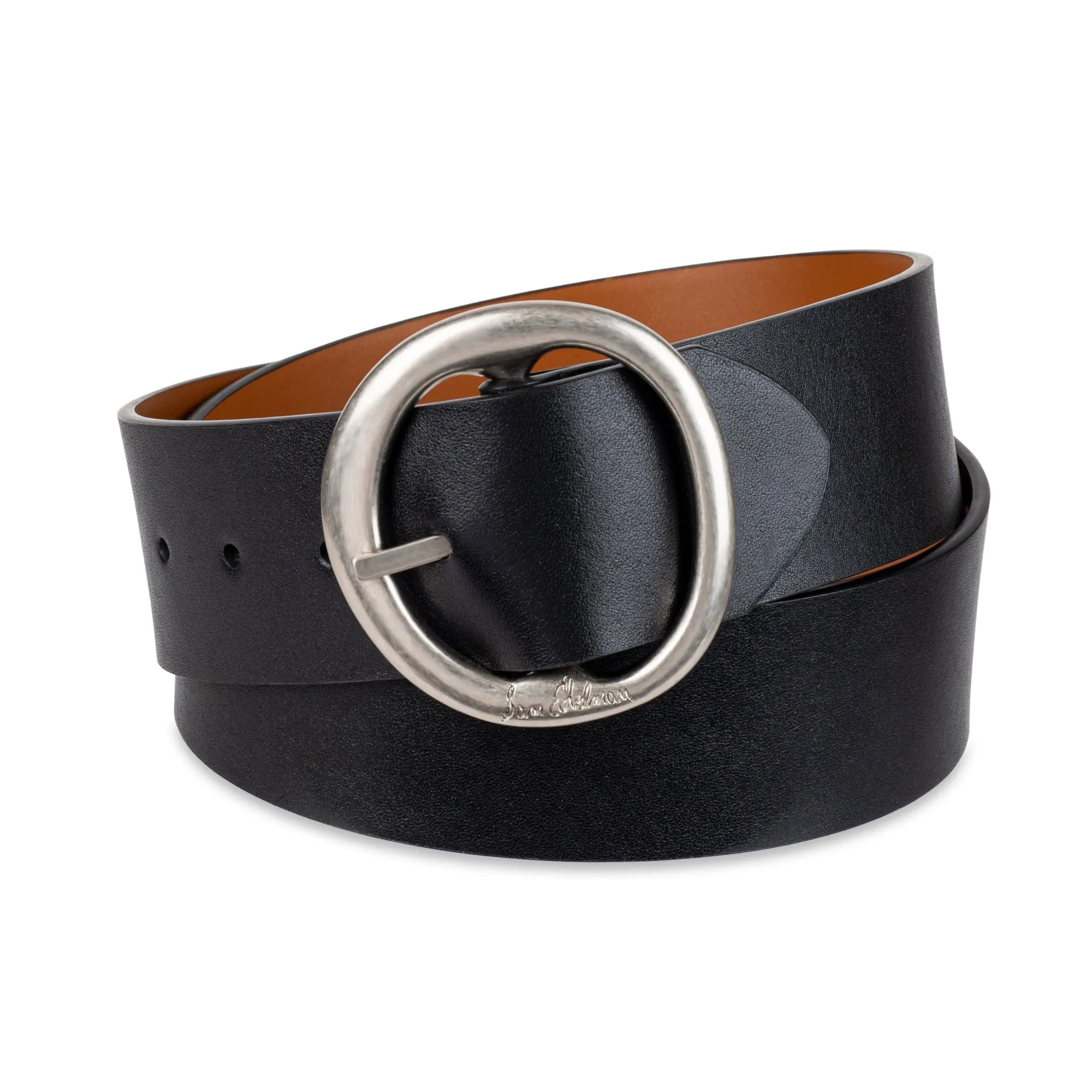 Sam Edelman Reversible Belt in BLACK/SADDLE