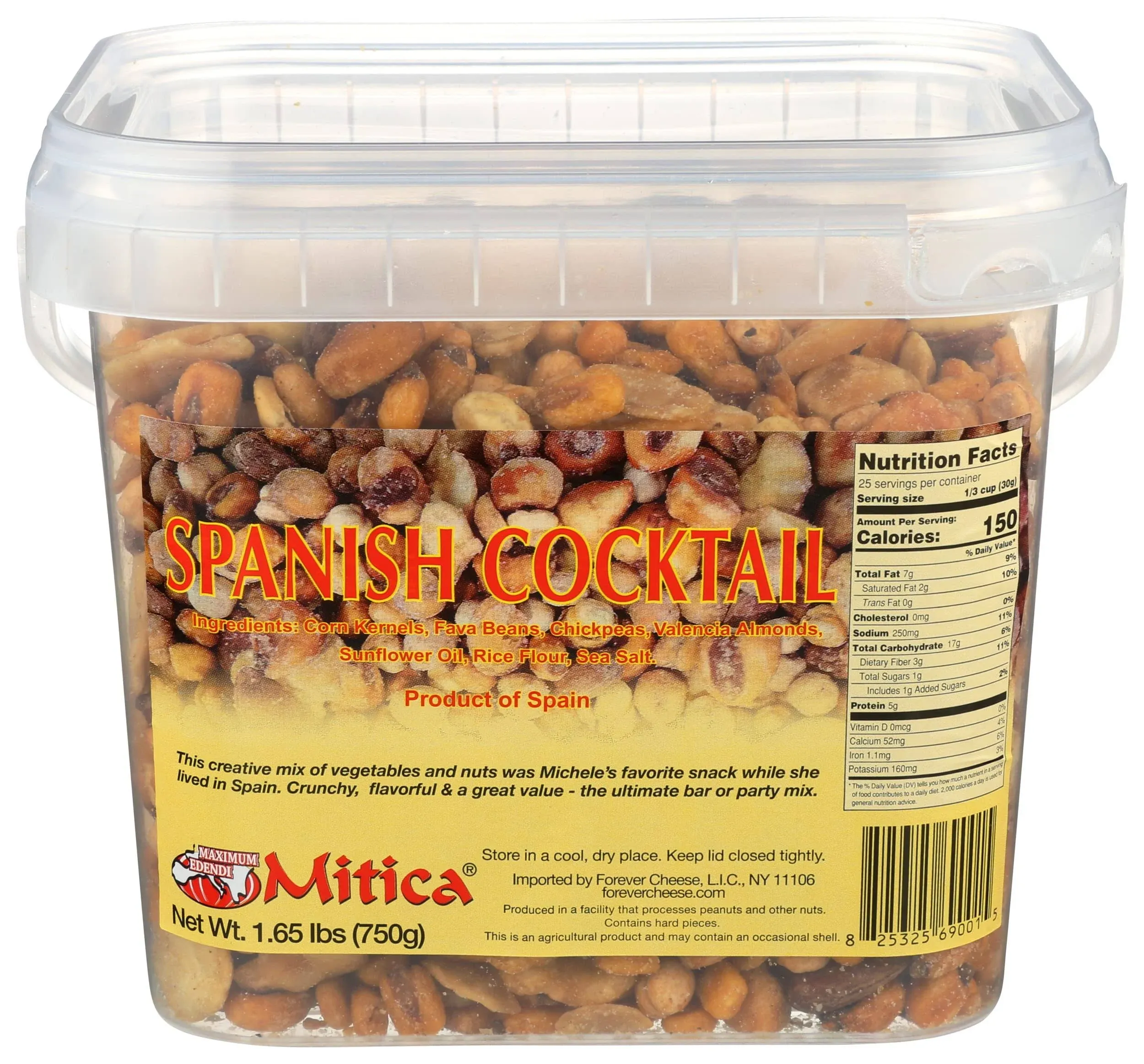 Mitica, Nuts Spanish Cocktail Mix, 750 Gram