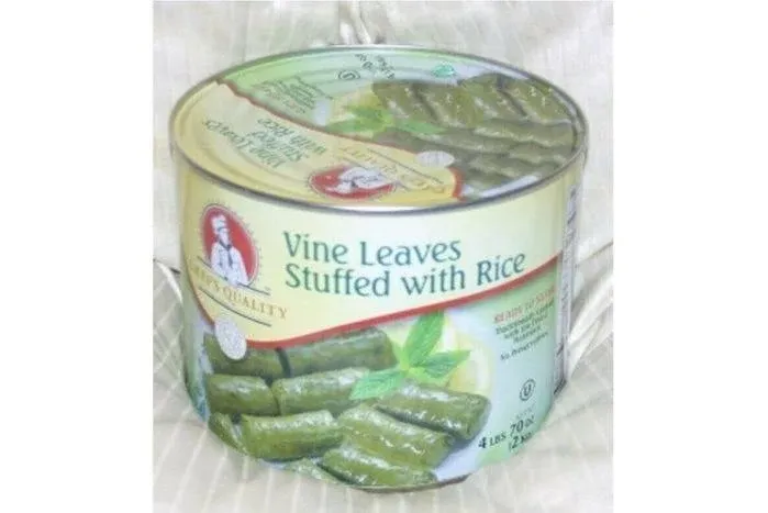 "Chef's Quality Vine Stuffed Leaves - 4. 4 Lbs - 70 Oz - 2 Kg."