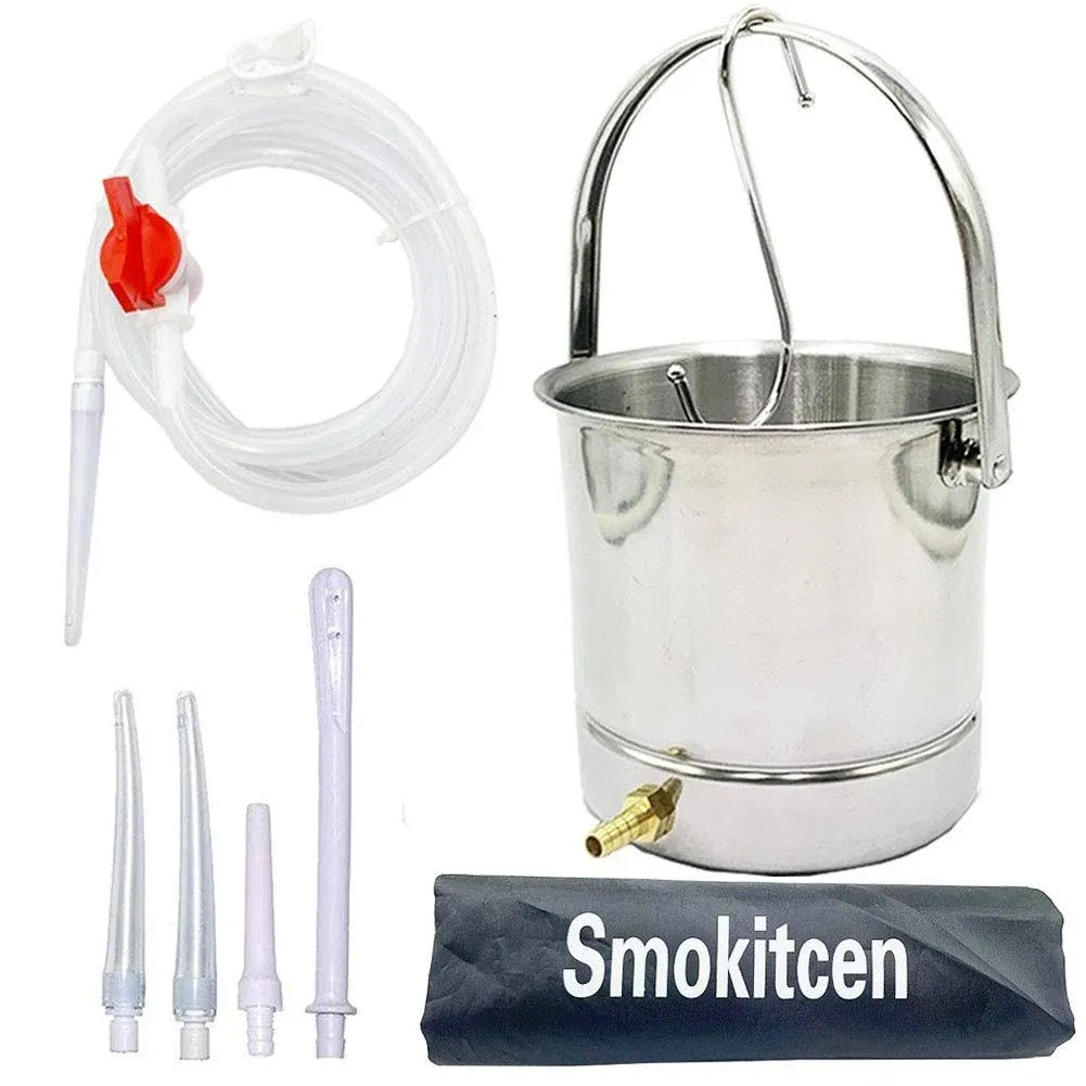 Smokitcen Coffee Enema Bucket Kit Stainless Steel 2 Quart Capacity for Cleansing