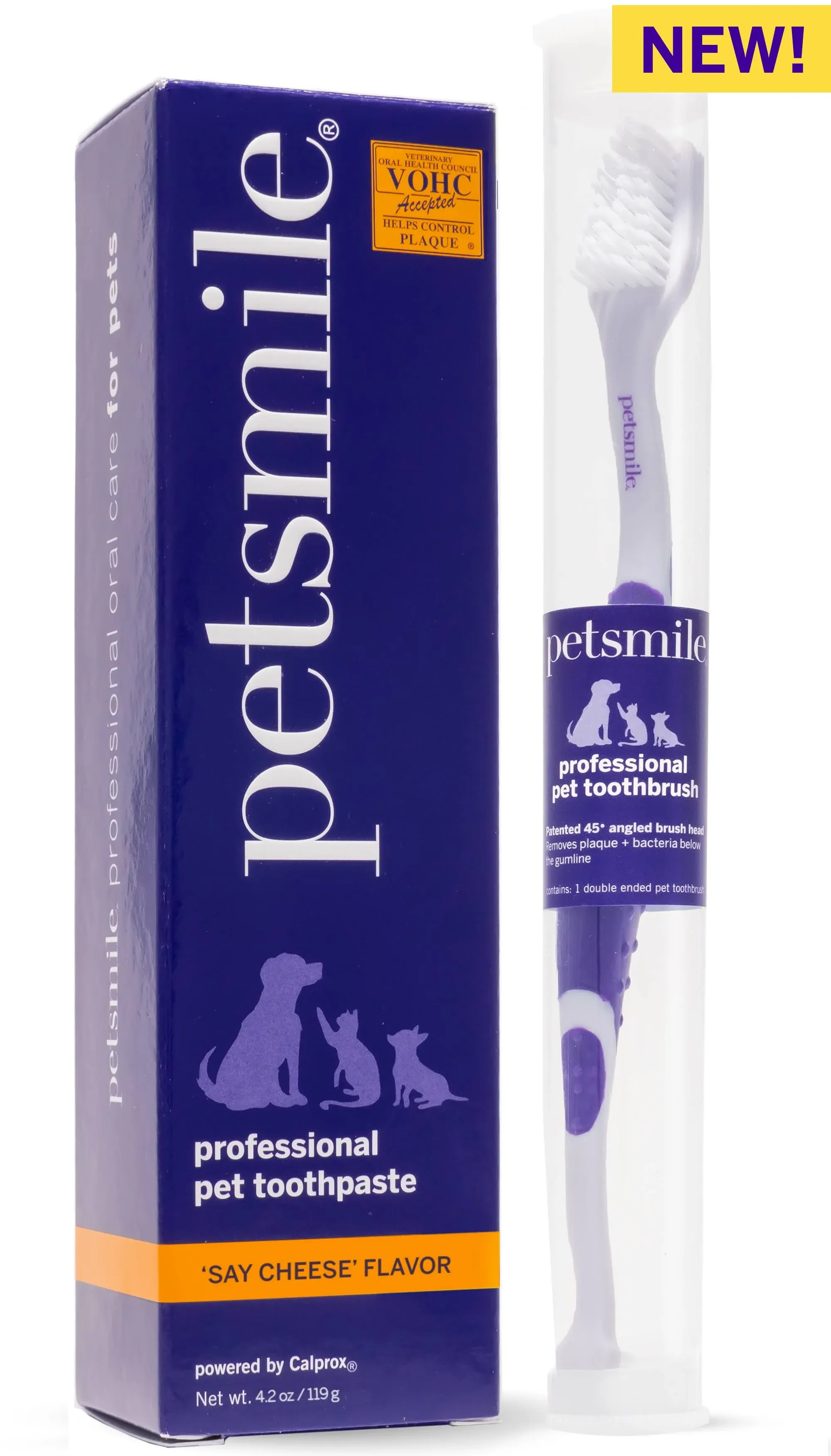 Professional Cat Toothpaste Say Cheese Large & Professional Cat Toothbrush