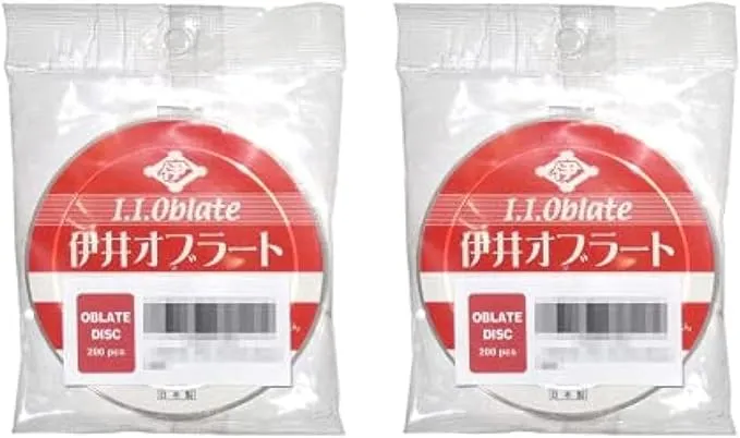 I.I. Oblate Disc - Wafer Paper (Japanese Edible film) w/English Instructions (200 Count (Pack of 2))