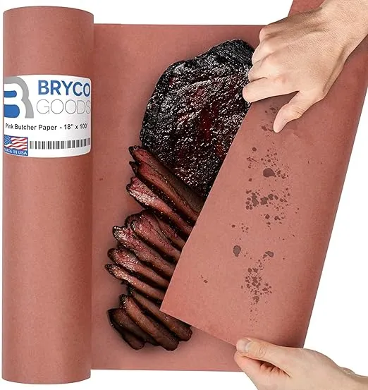 Peach Butcher Paper for Smoking Meat - Pink Butcher Paper Roll 24 by 200 Feet (2400 Inches) - USA Made