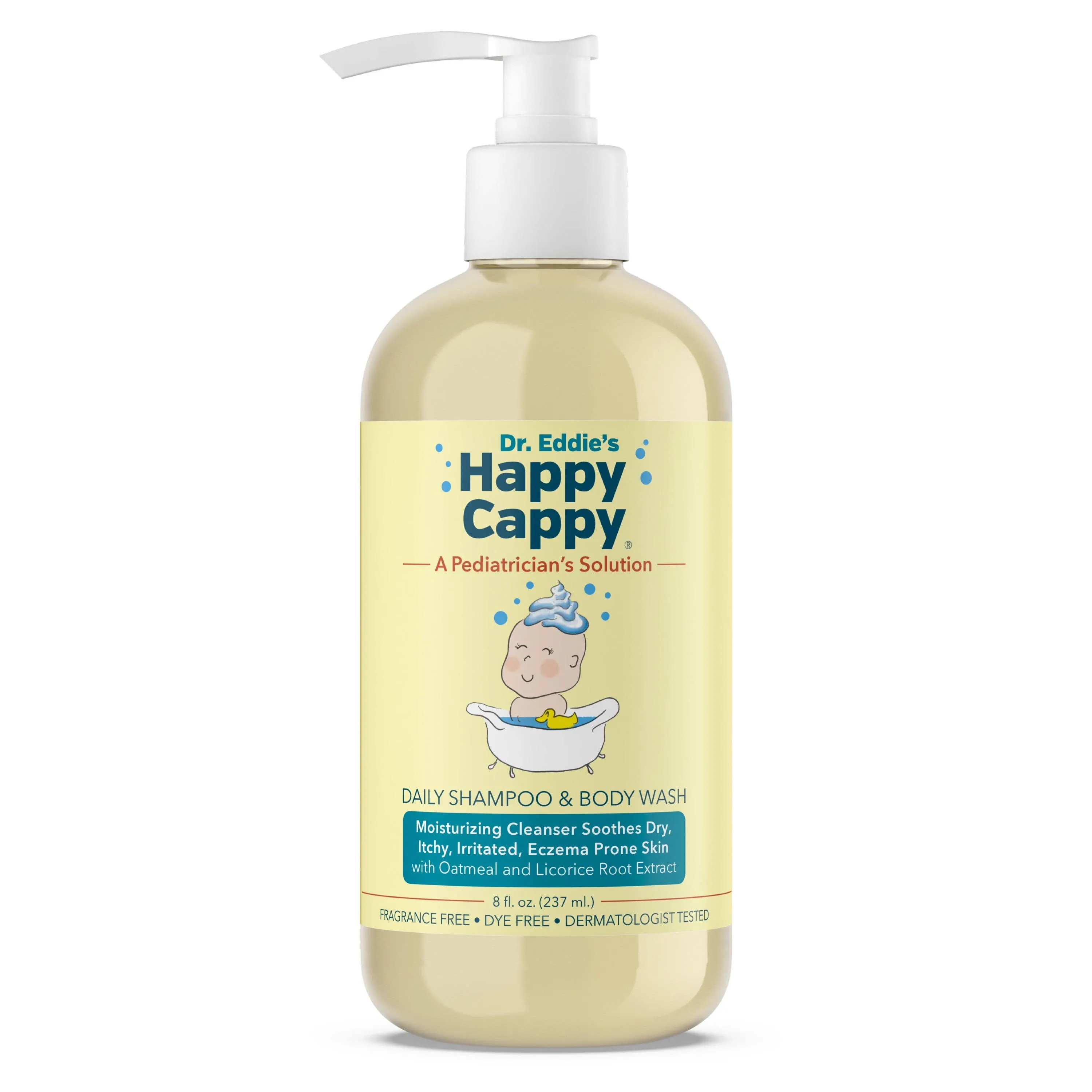 Happy Cappy Daily Shampoo & Body Wash - 8 fl oz