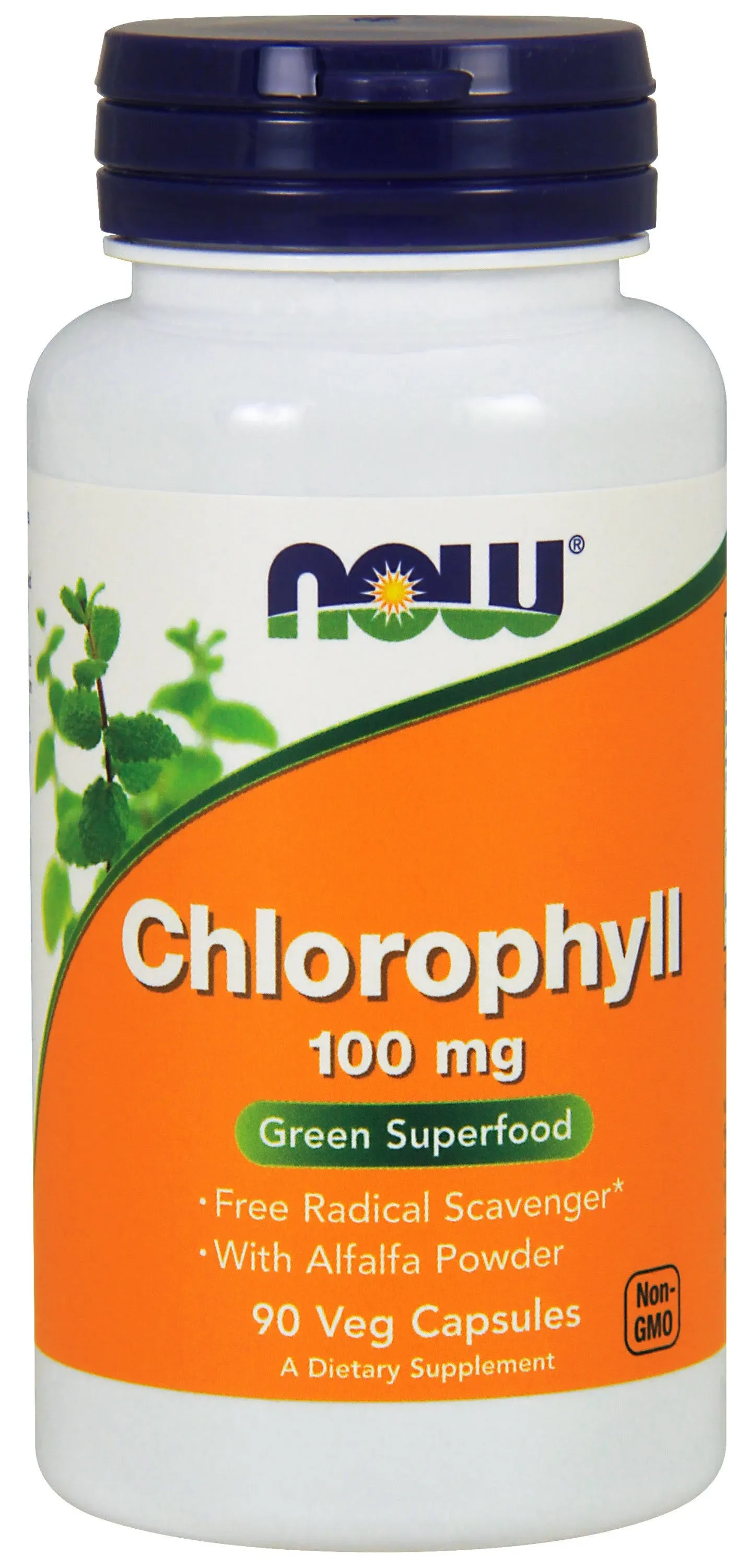 Now Foods Chlorophyll - 100 mg - 90 Capsules