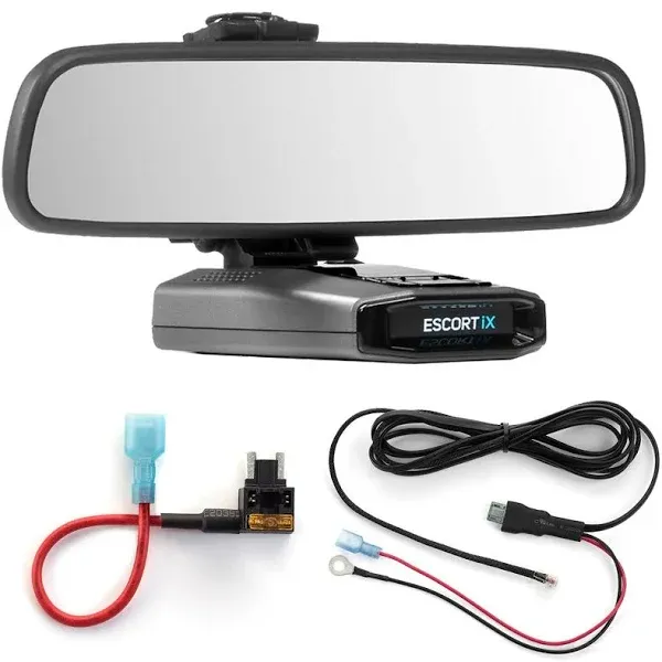 Radar Mount Mirror Mount + Direct Wire Power Cord + Micro Fuse Tap Escort IX EX ...