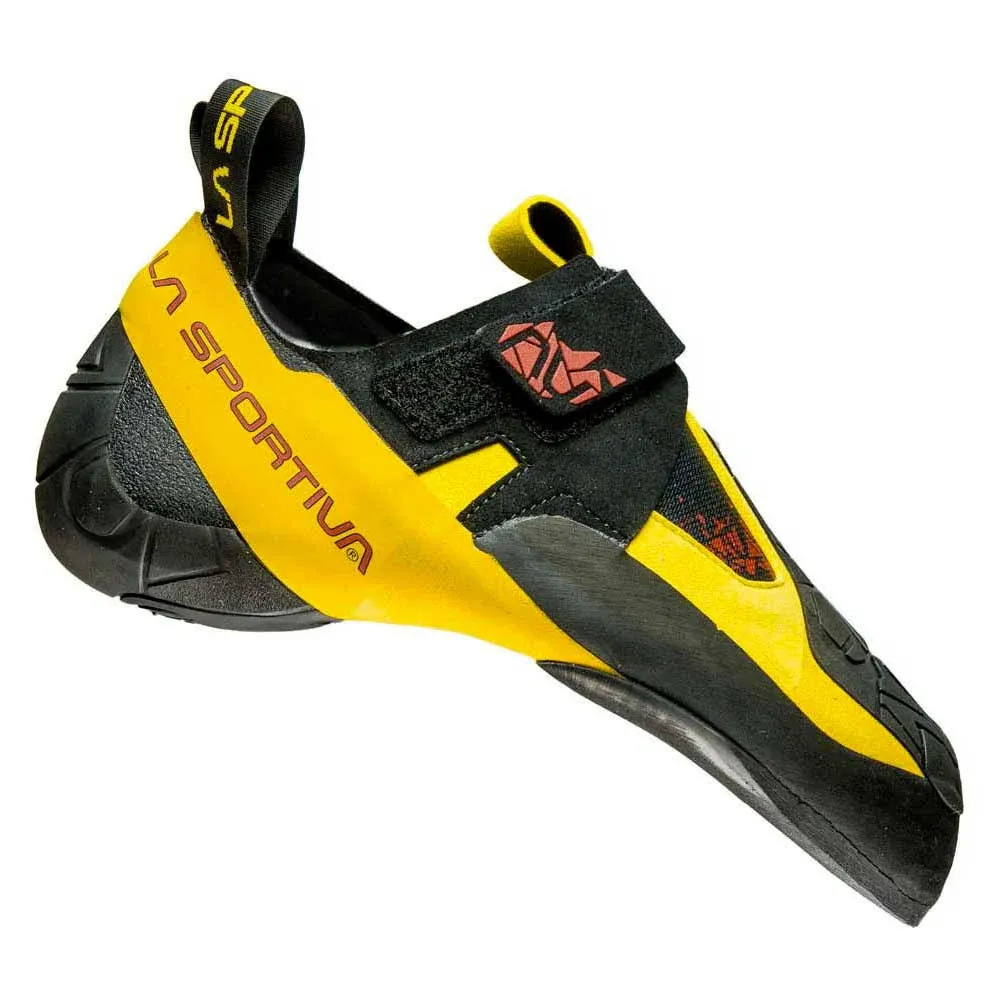 La Sportiva Skwama Climbing Shoe Black/Yellow, 38.5