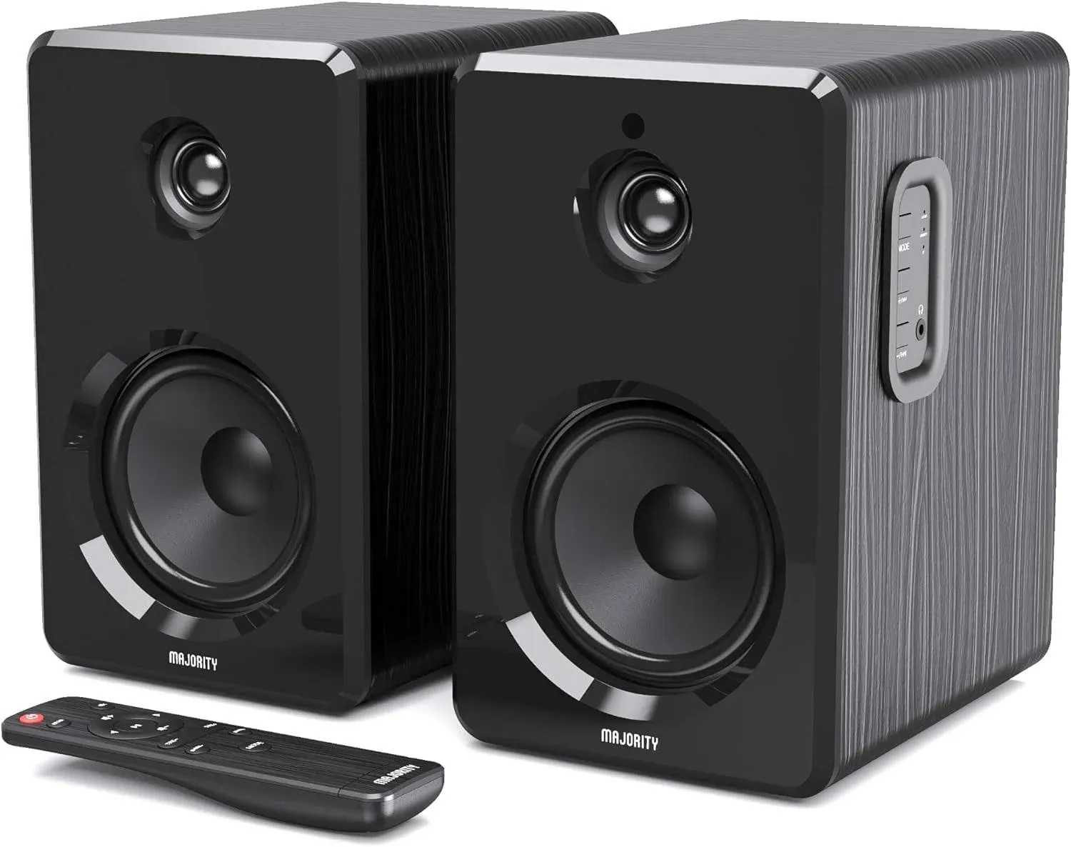  D40 Active Bookshelf Speakers | Powered Stereo Studio Speakers | Powerful 