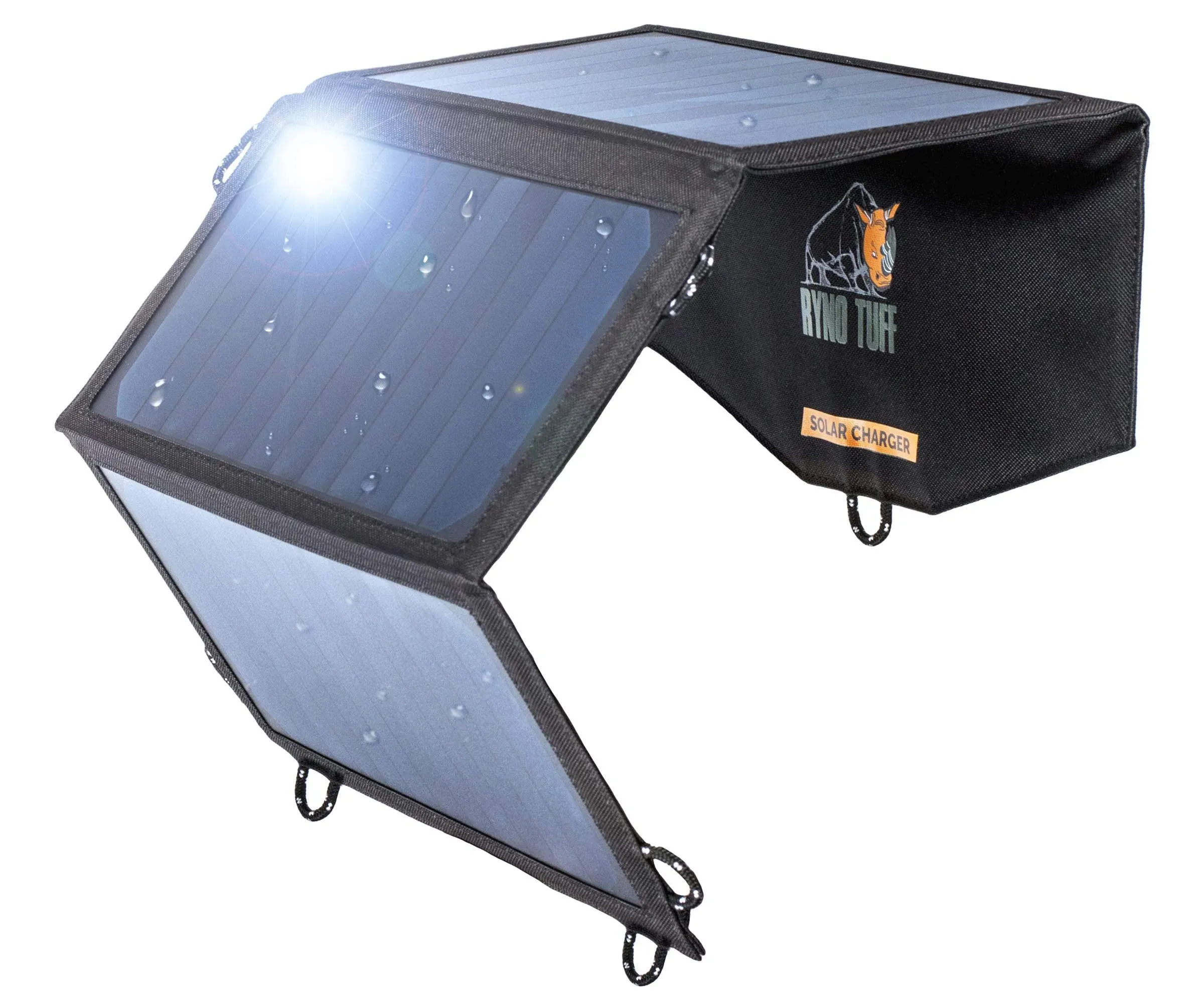 21W Lightweight Portable Solar Charger for Camping - Foldable Solar Powered Cells with 2 USB Ports To Fast Charge Smartphones, Tablets & Battery Packs -Charge While Hiking, Camping & Fishing