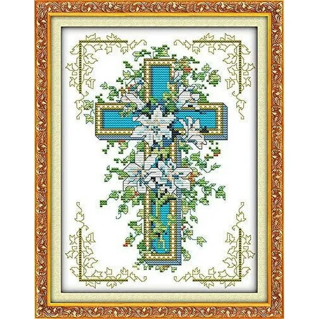 Maydear Cross Stitch Kits Stamped Full Range of Embroidery Starter Kits DIY 11CT  | eBay