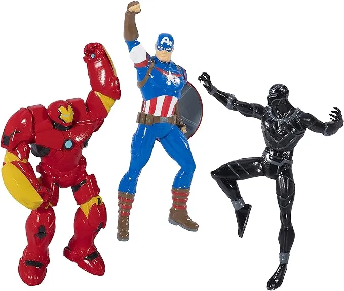 SwimWays Marvel Avengers Dive Characters - Captain America, Black Panther, and Hulk Buster