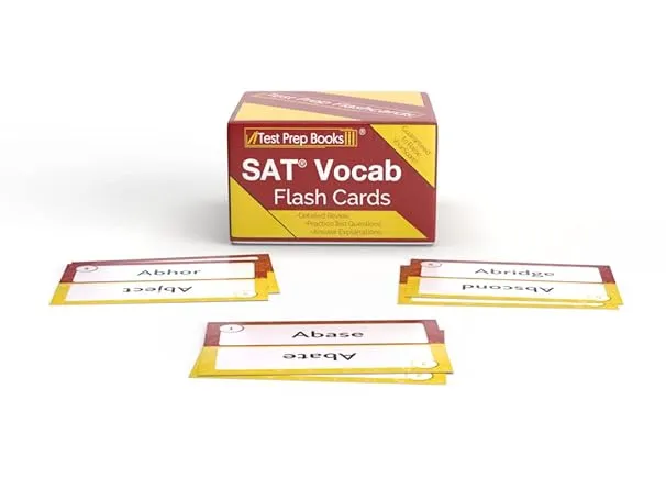 SAT Vocabulary Study Cards 2024 and 2025: SAT Verbal Test Prep [700+ Vocab Terms]