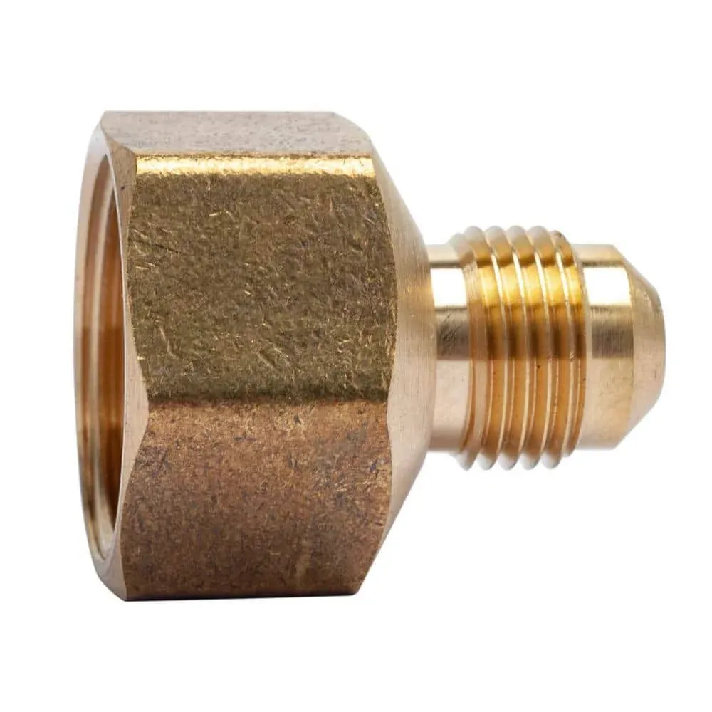 LTWFITTING Brass Flare 3/8 Inch OD x 3/4 Inch Female NPT Female Connector Tube Fitting(Pack of 5)