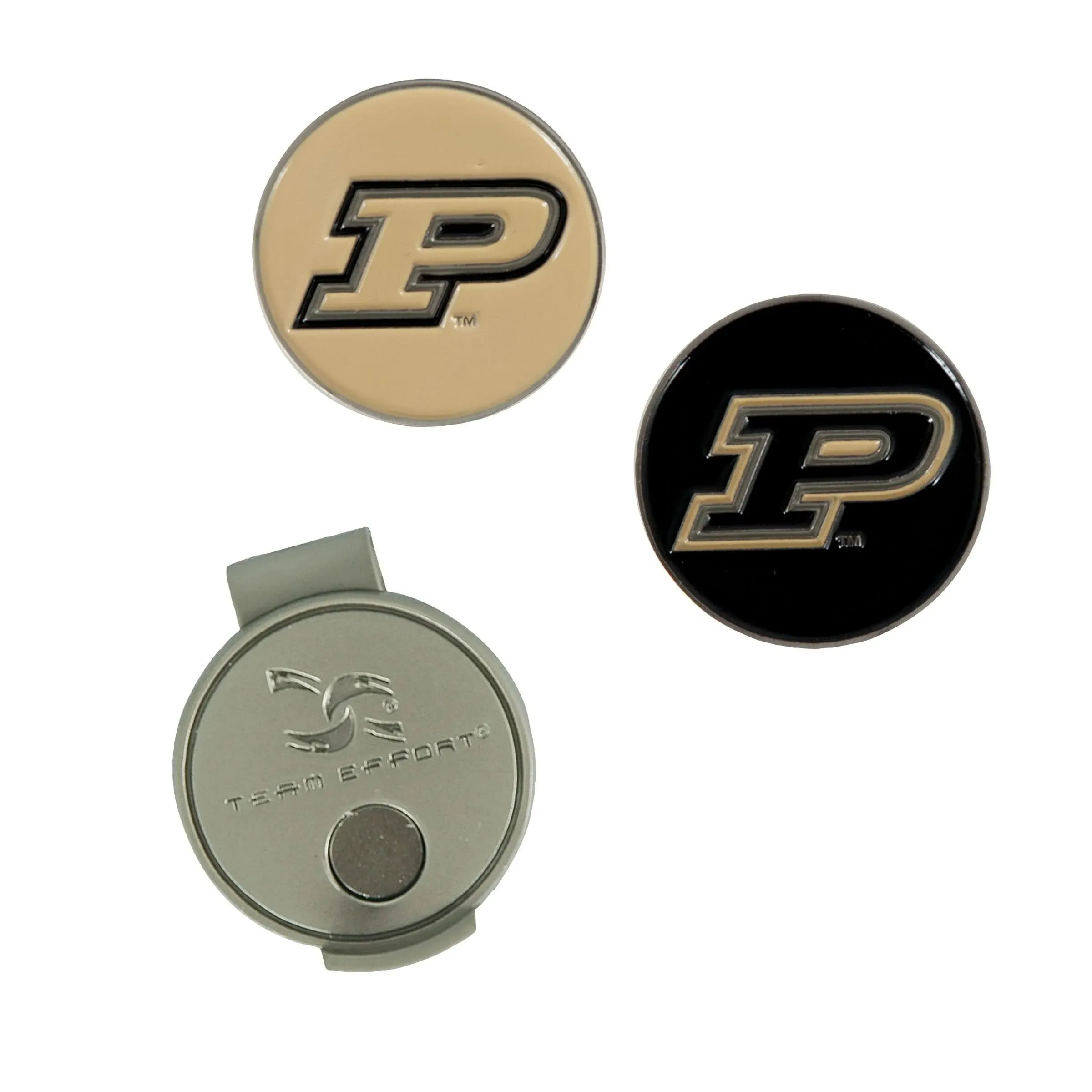 Team Effort NCAA Hat Clip and Ball Markers - Purdue Boilermakers