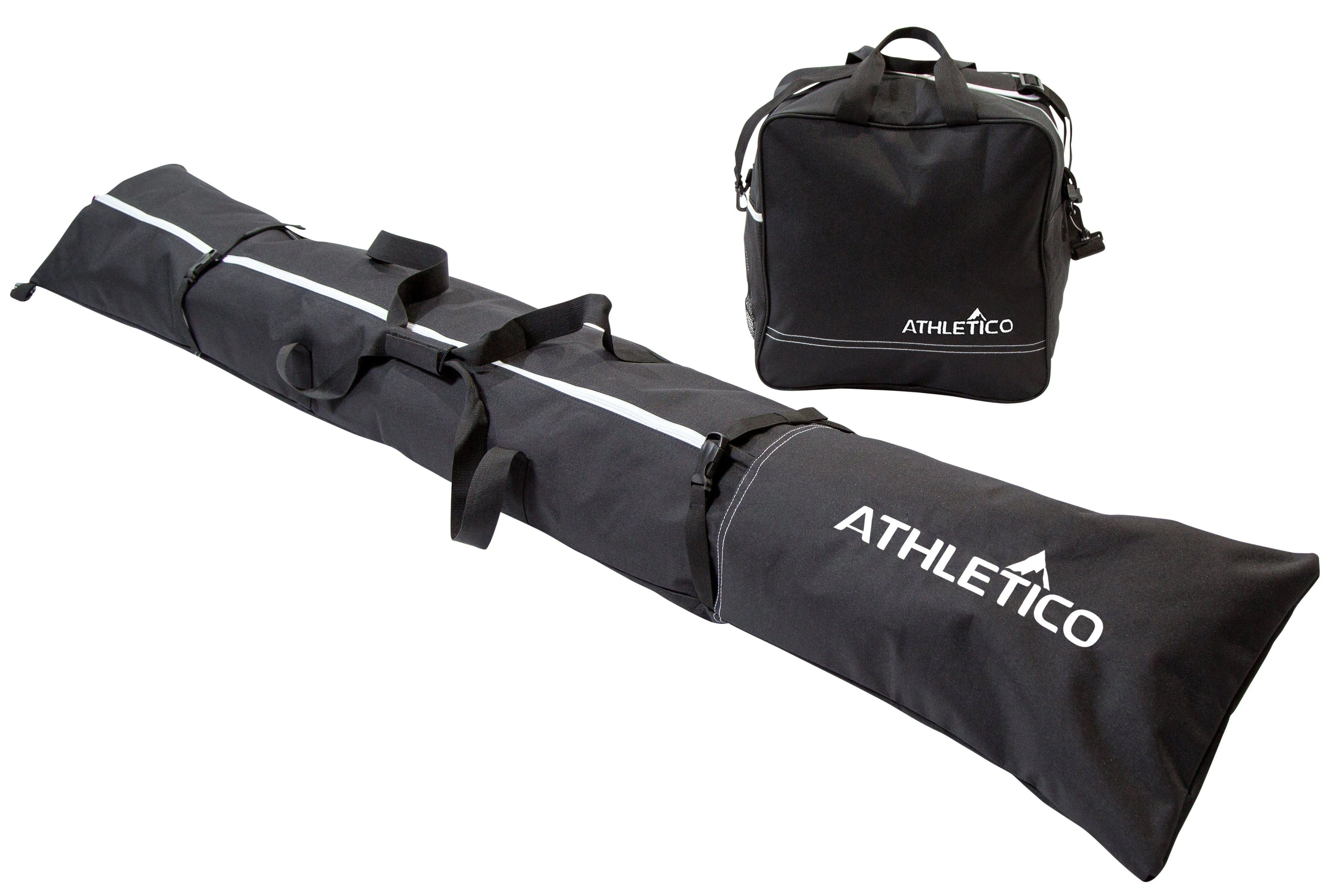 Athletico Two-Piece Ski and Boot Bag Combo | Store & Transport Skis Up to 200 cm