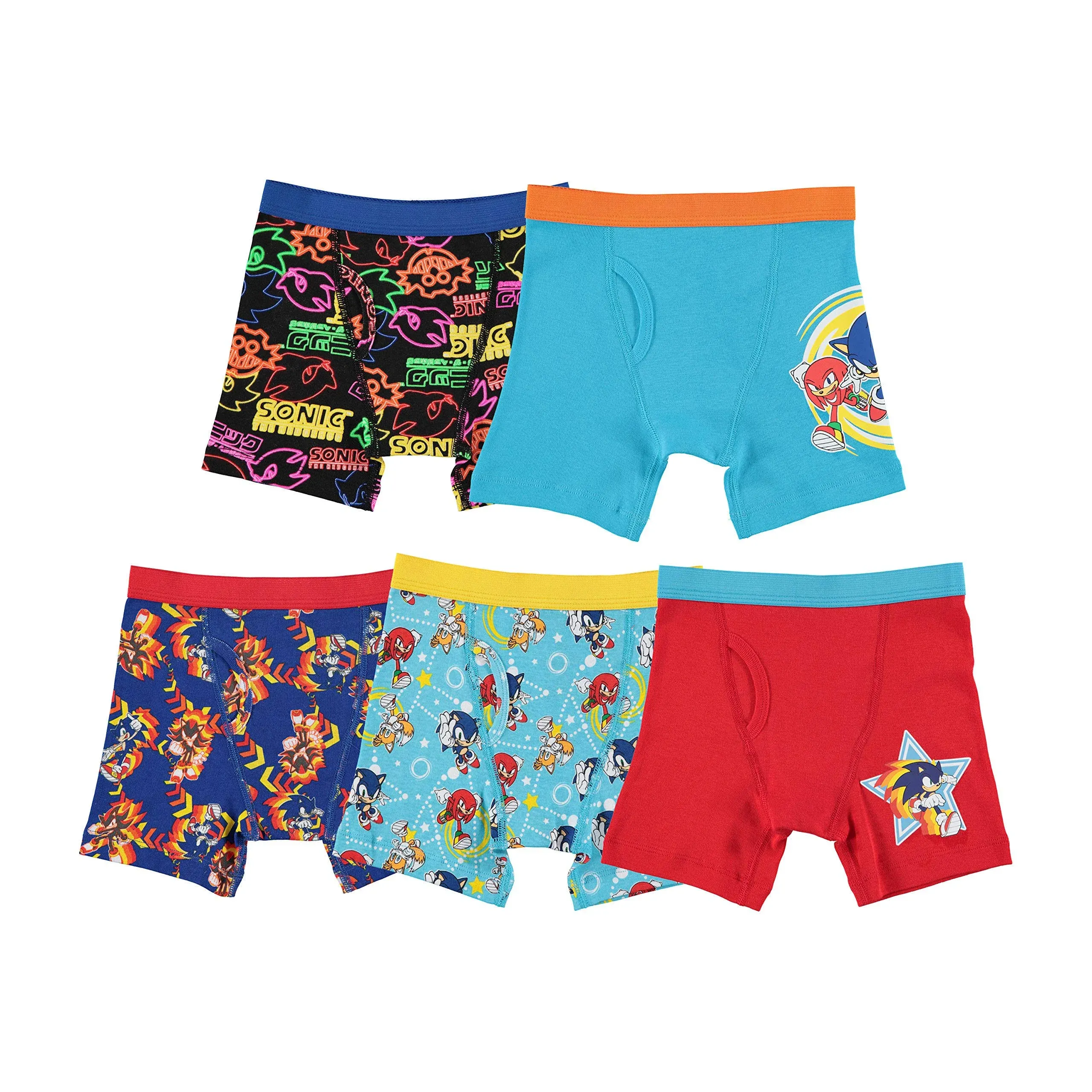 Sonic the Hedgehog Boys 4-6 Boxer Briefs