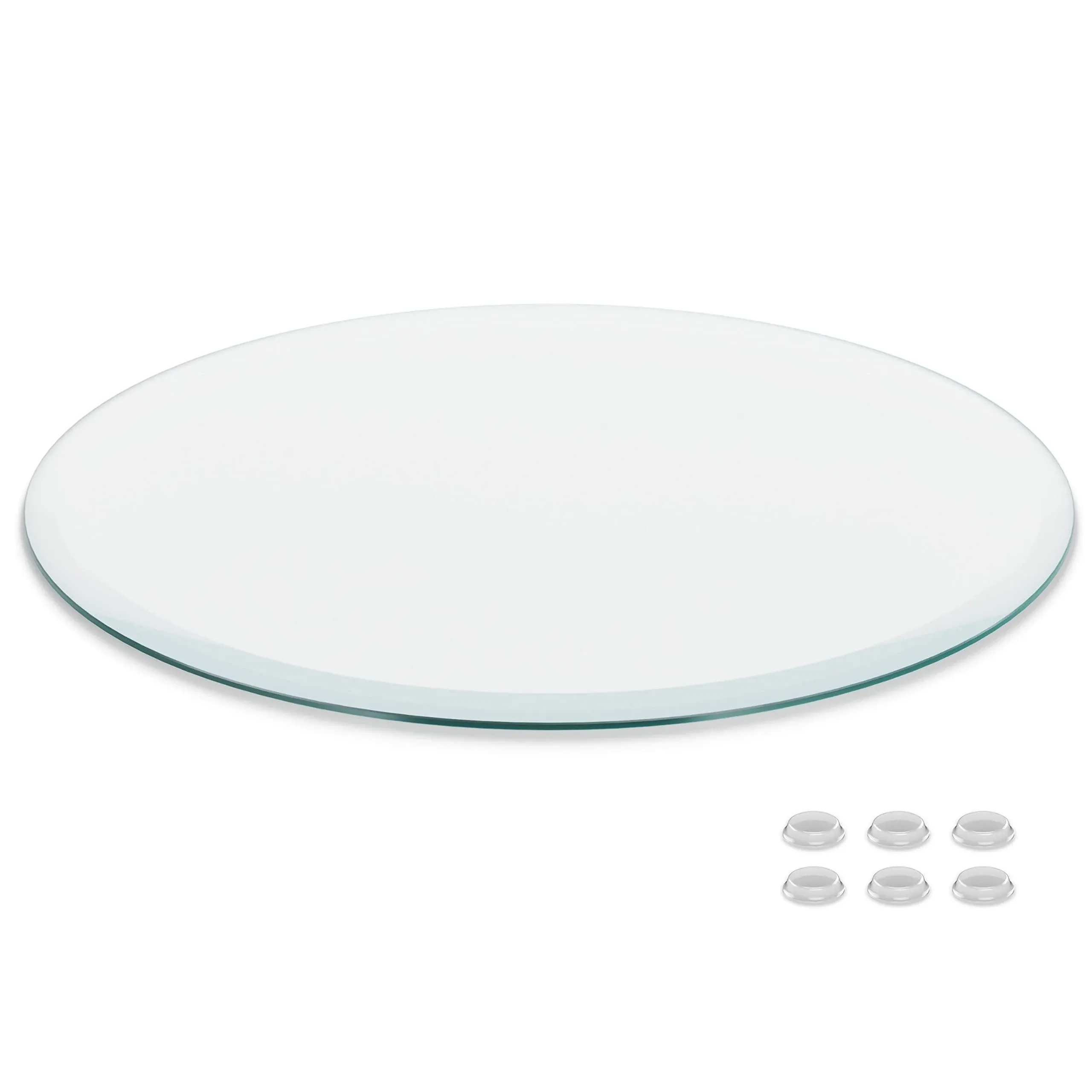 Better Bevel Round Thick glass Table Top Edge Tabletop