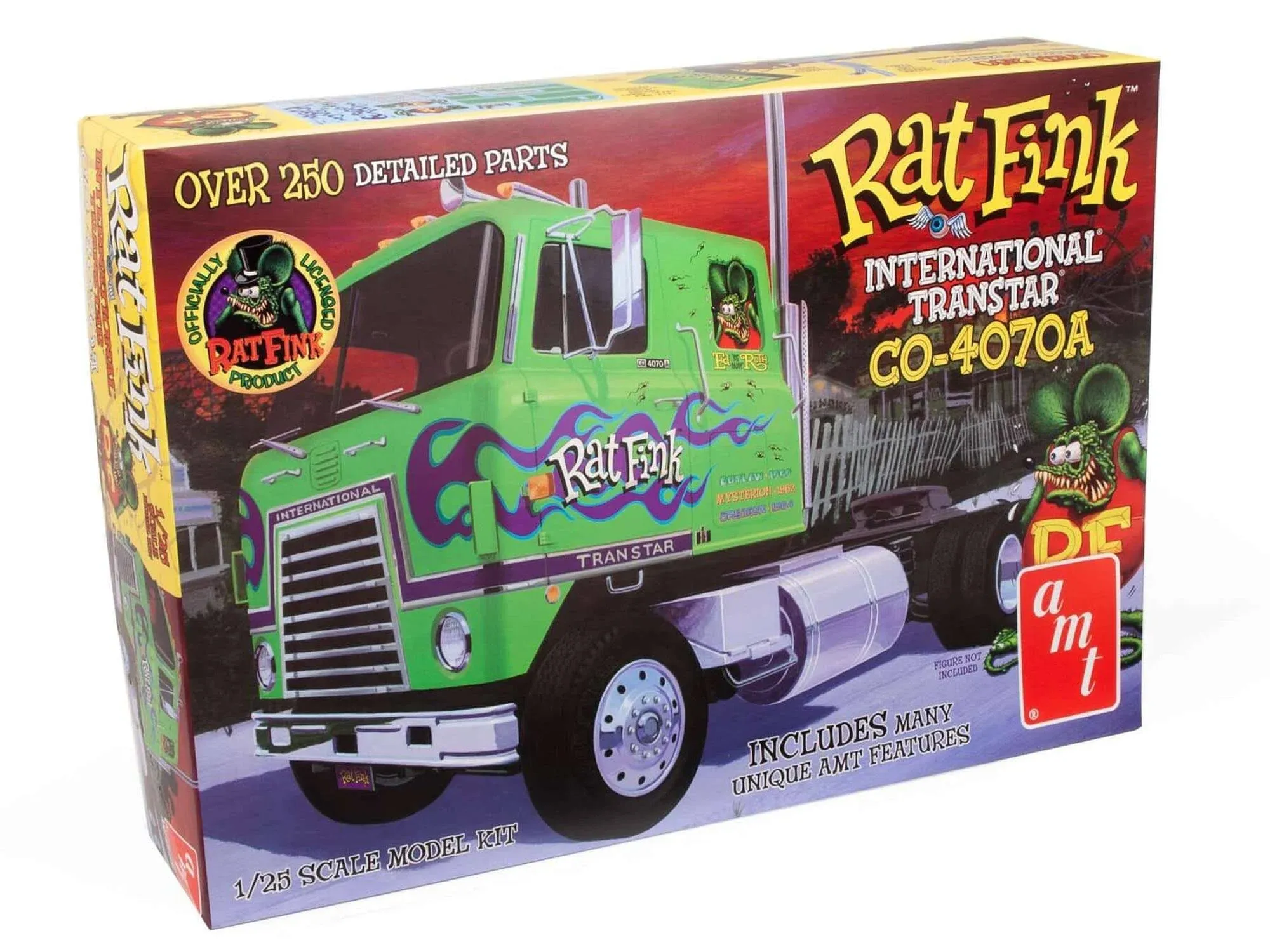 AMT 1/25 Rat Fink IH Transtar CO-4070A Tractor Hauler Model Kit