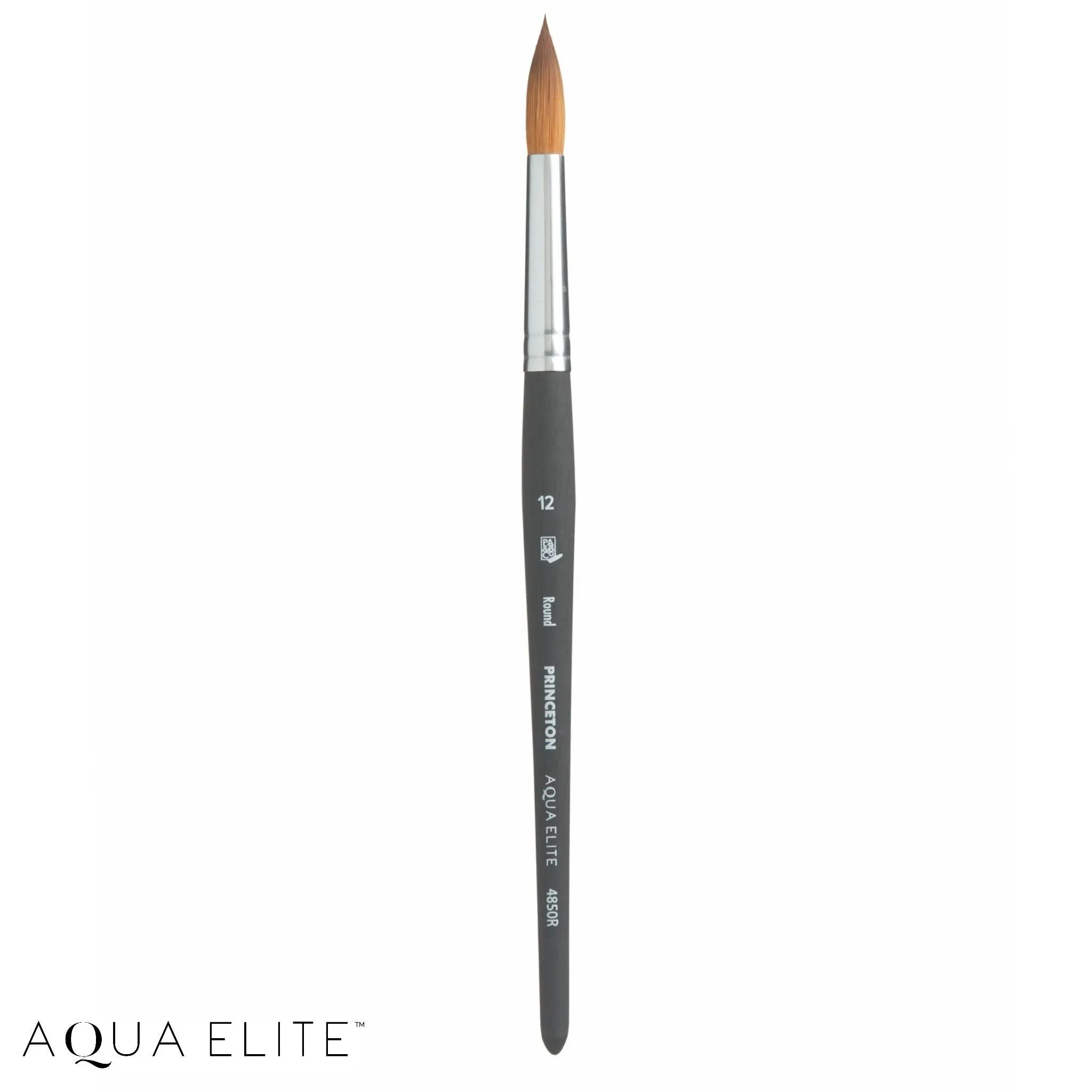 Princeton Aqua Elite Paintbrush, Size 1, Matte Black