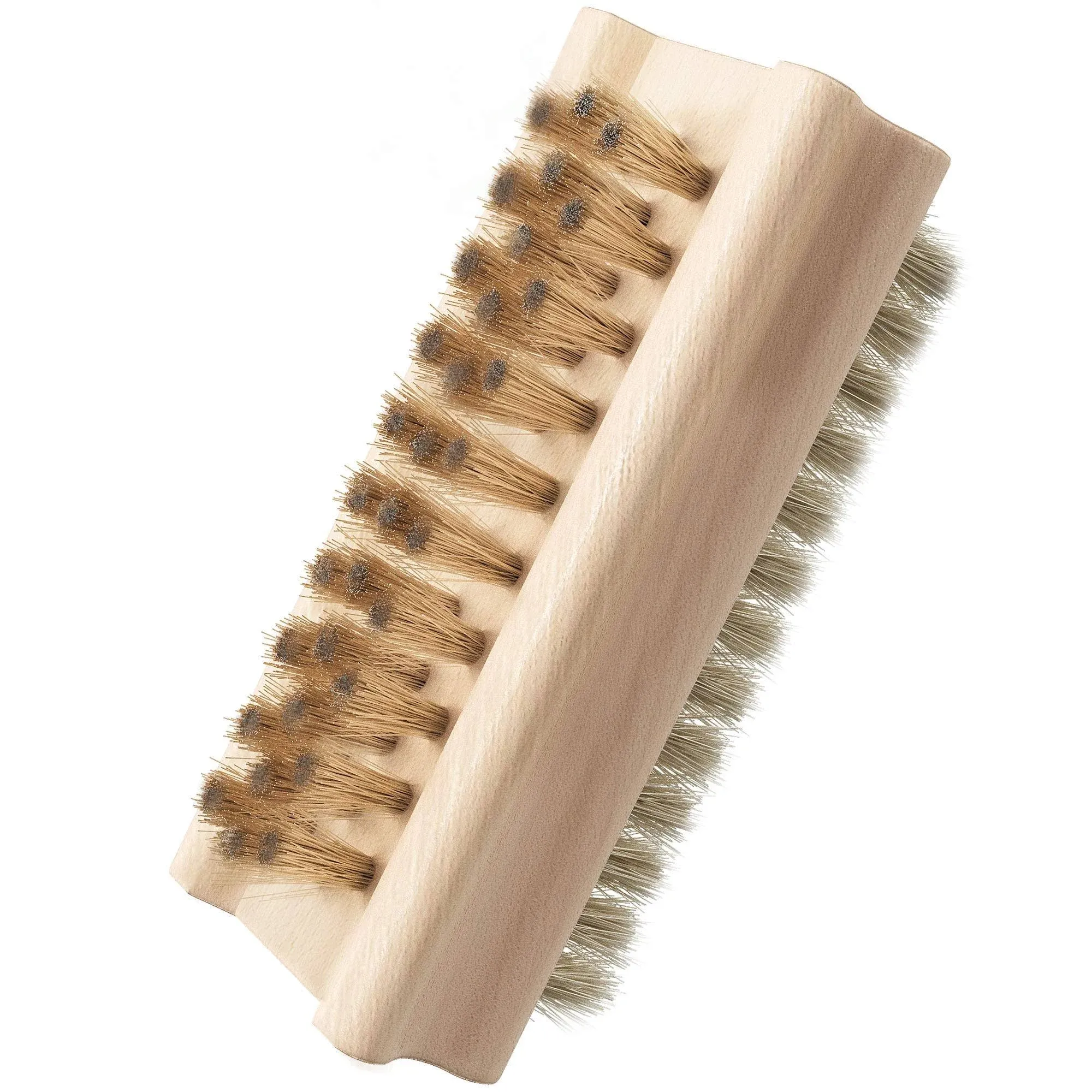  Non-Slip Wooden Two-sided Hand and Nail Brush with Natural Boar Bristle 