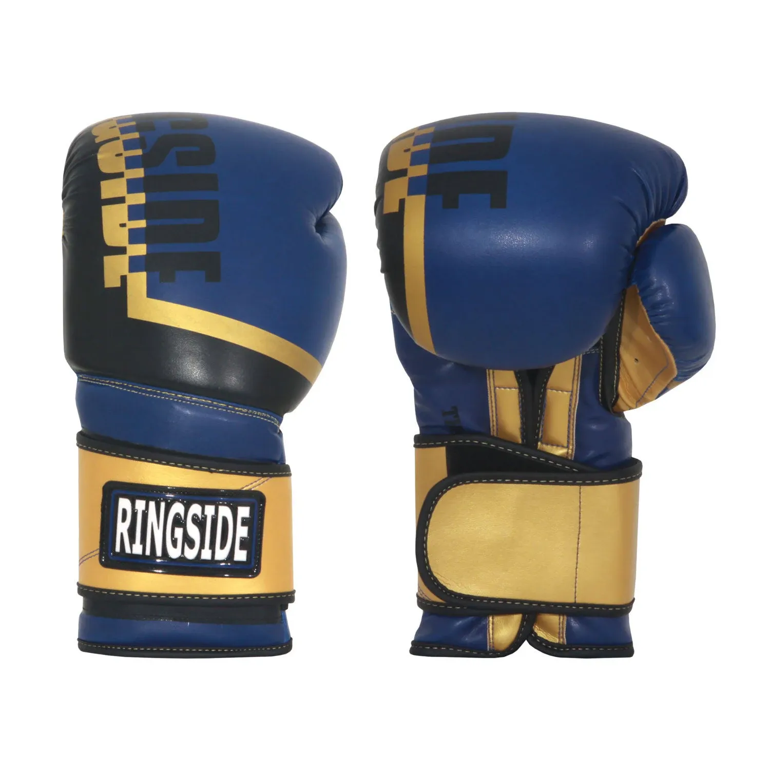 Ringside Bullet Sparring Glove, Gold/Blue, 14 oz