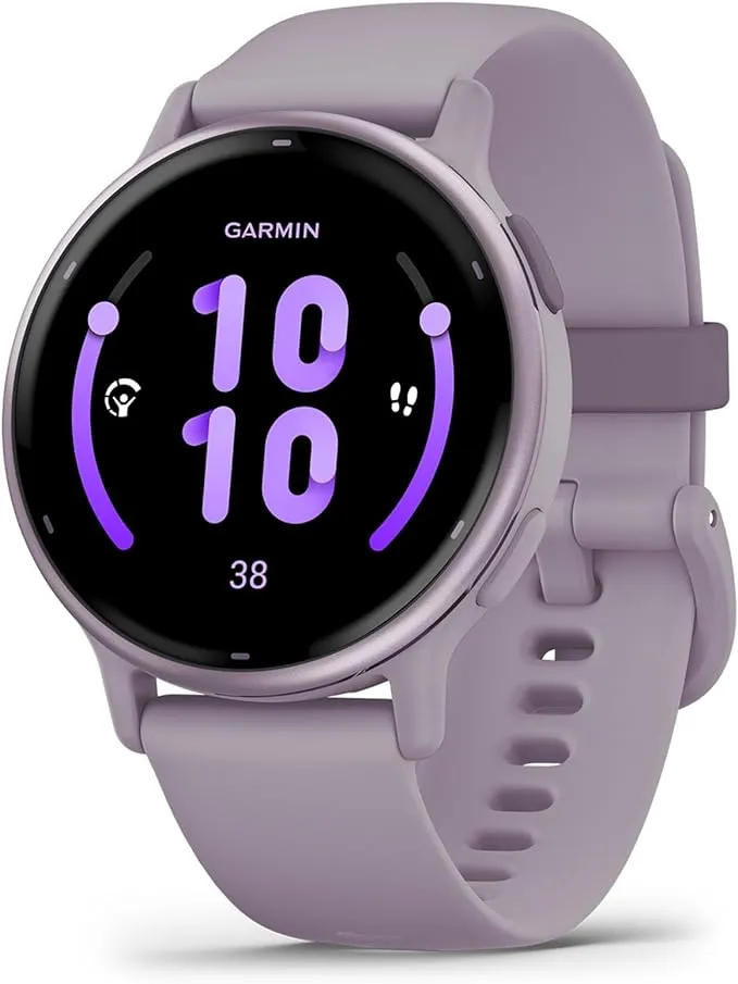 Garmin vivoactive 5 42mm, Metallic Orchid Aluminum Bezel with Orchid Case and Silicone Band