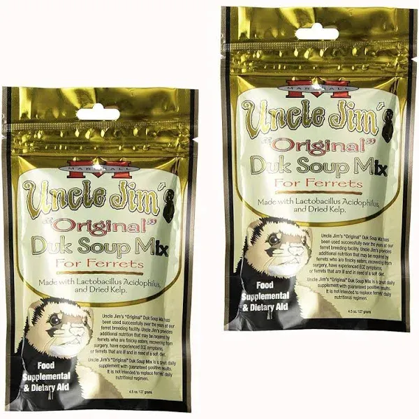 Marshall Pet Products Uncle Jim&#039;s Original DUK Soup Mix for Ferrets - Pack of 2