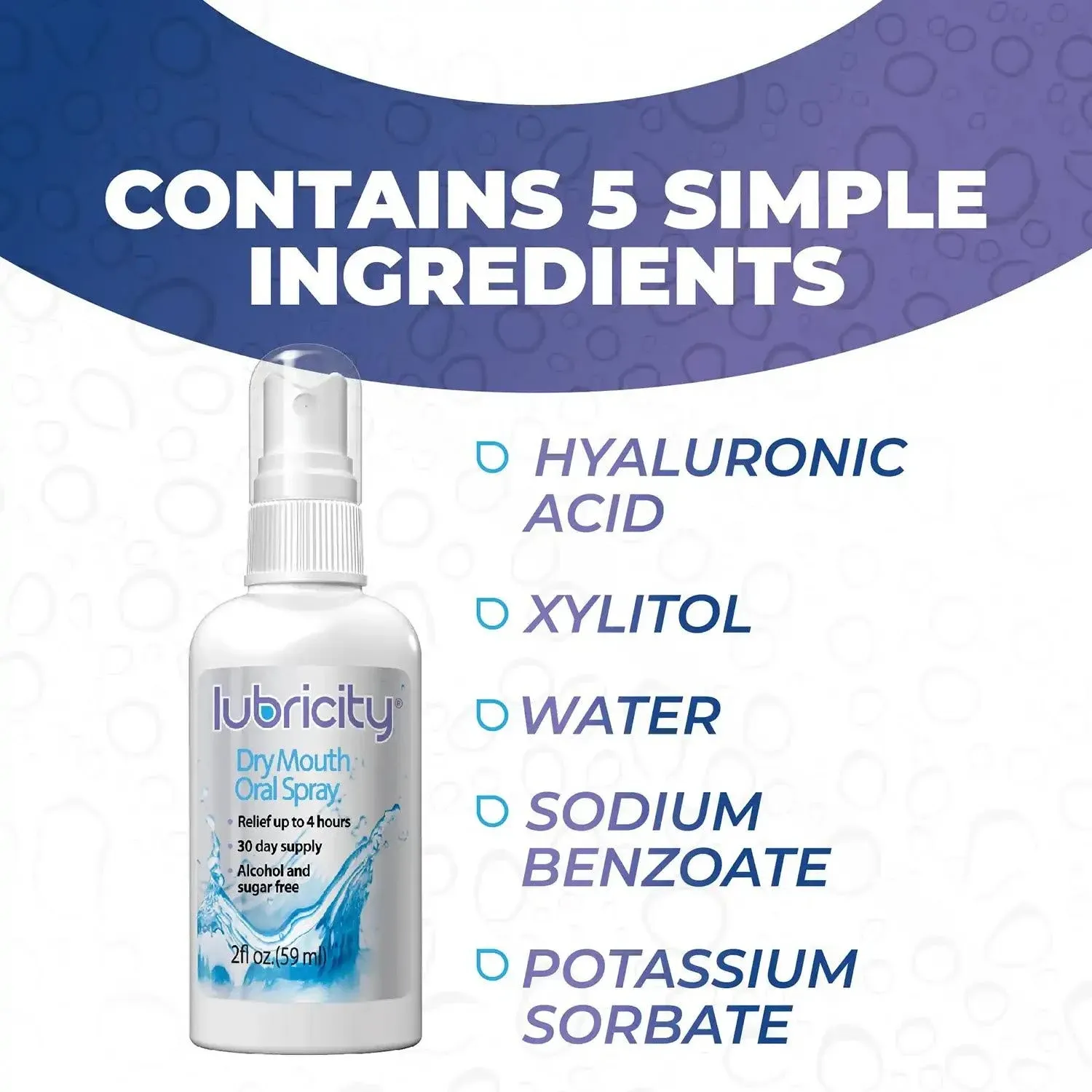 Lubricity Dry Mouth Oral Spray, Travel Size - .5 oz