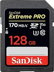 SanDisk SDSDXXY-128G-GN4IN 128 GB Extreme Pro UHS-I SDXC Memory Card